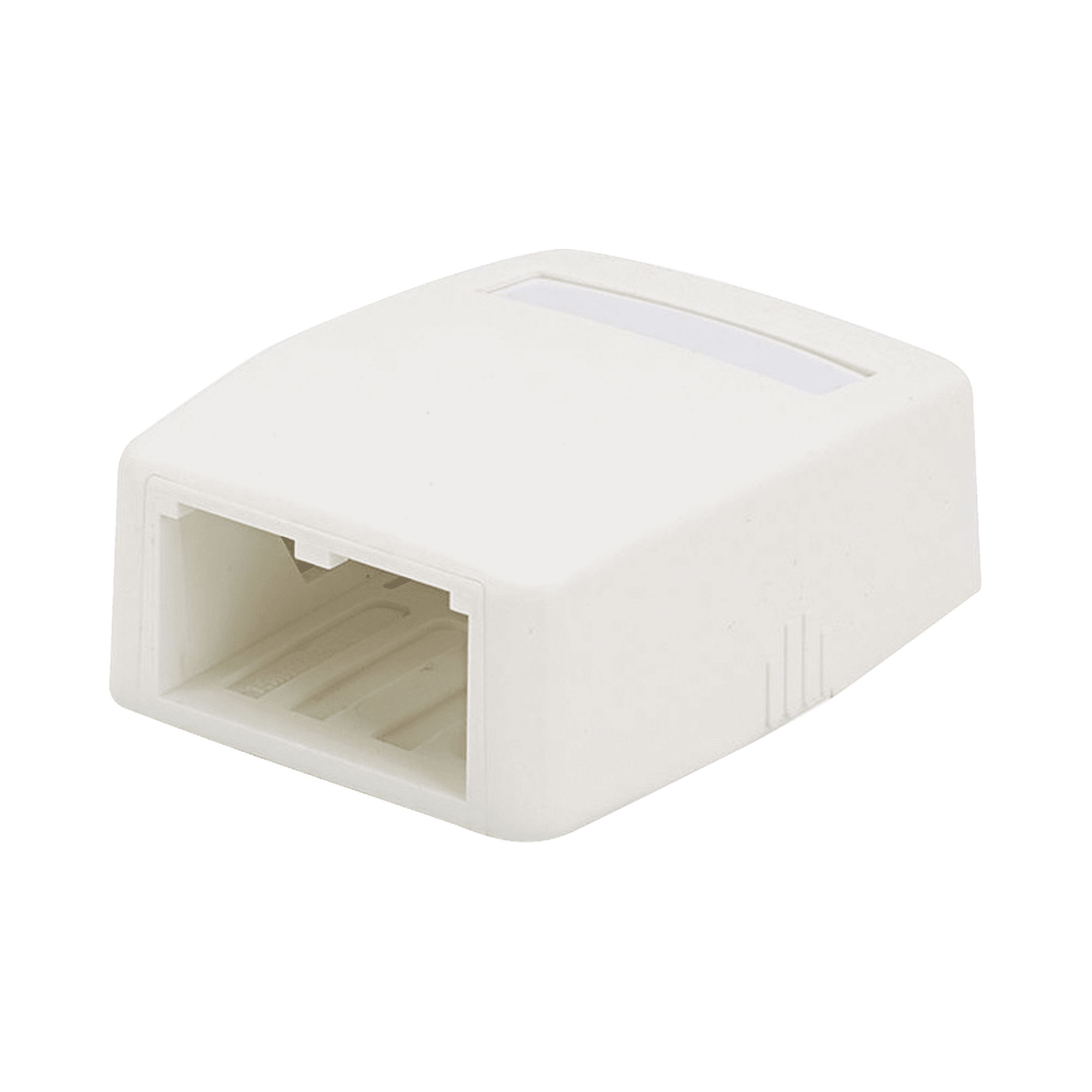 Caja de Montaje en Superficie, Para 2 Módulos Mini-Com, Color Blanco CBXQ2WH-A