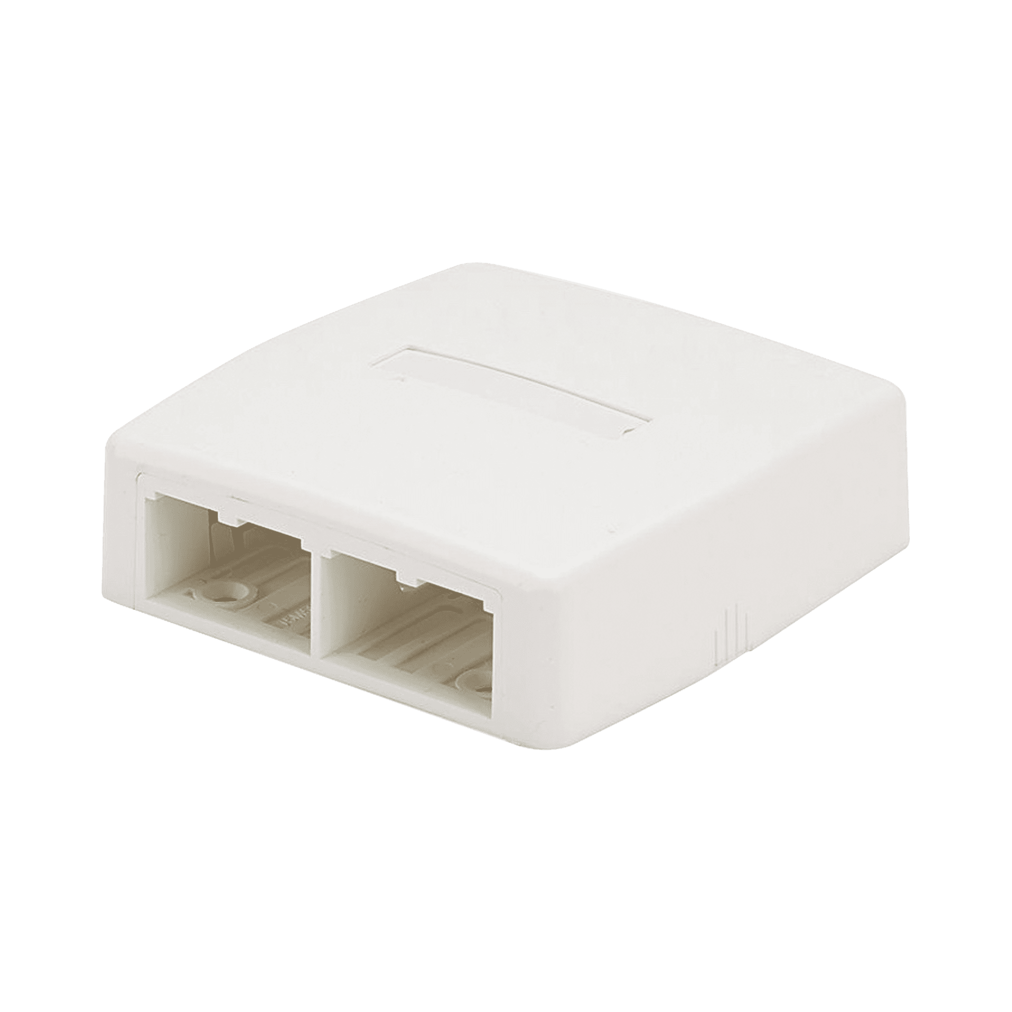 Caja de Montaje en Superficie, Para 4 Módulos Mini-Com, Color Blanco CBXQ4WH-A