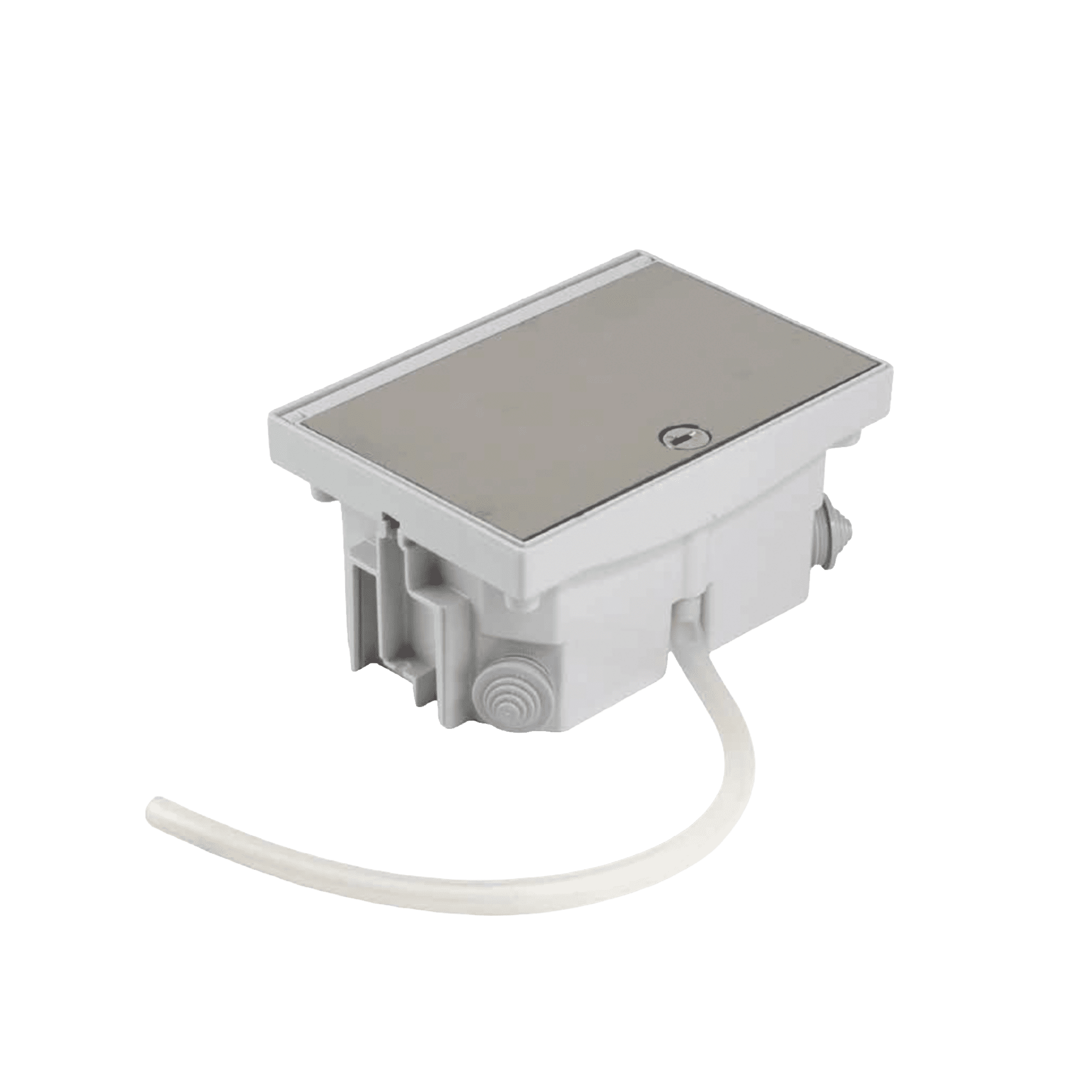 Caja de Suelo Estanca IP66 para Interior y Exterior / Protección contra Polvo y Agua / Sistema de Drenaje Integrado / Cierre Manual o de Seguridad / Alta Resistencia para Áreas Públicas SM-CPE-IP66