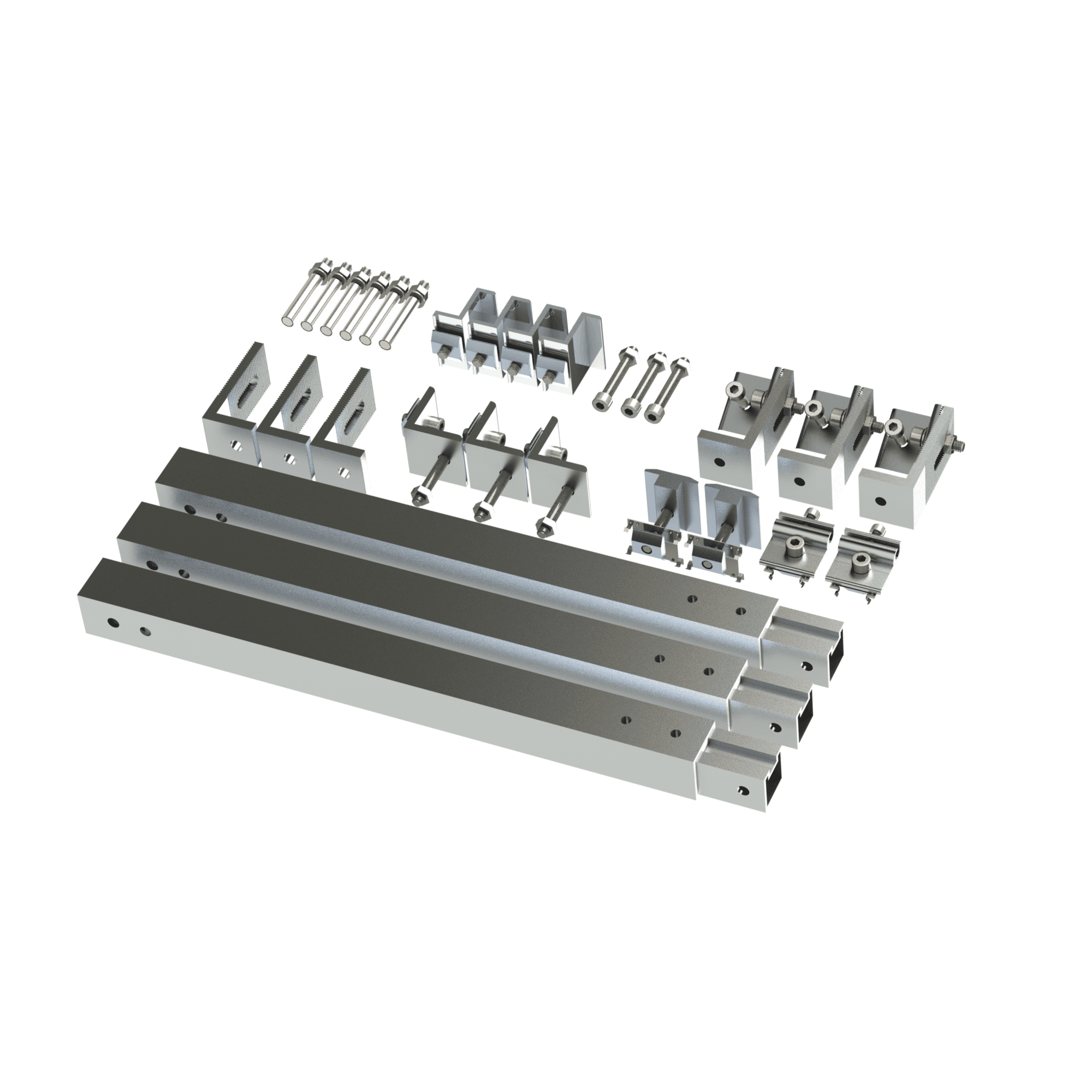 Caja de accesorios de aluminio  anodizado para montaje VEKTOR8R2700 , arreglo 1X2para techo EPLAMO011X2