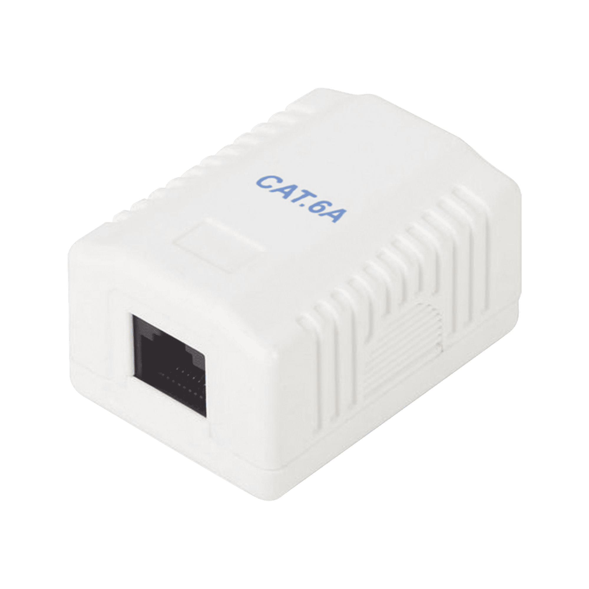Caja de pared con 1 puerto, incluye 1 jack UTP Cat6A LP-WP-38-C6A