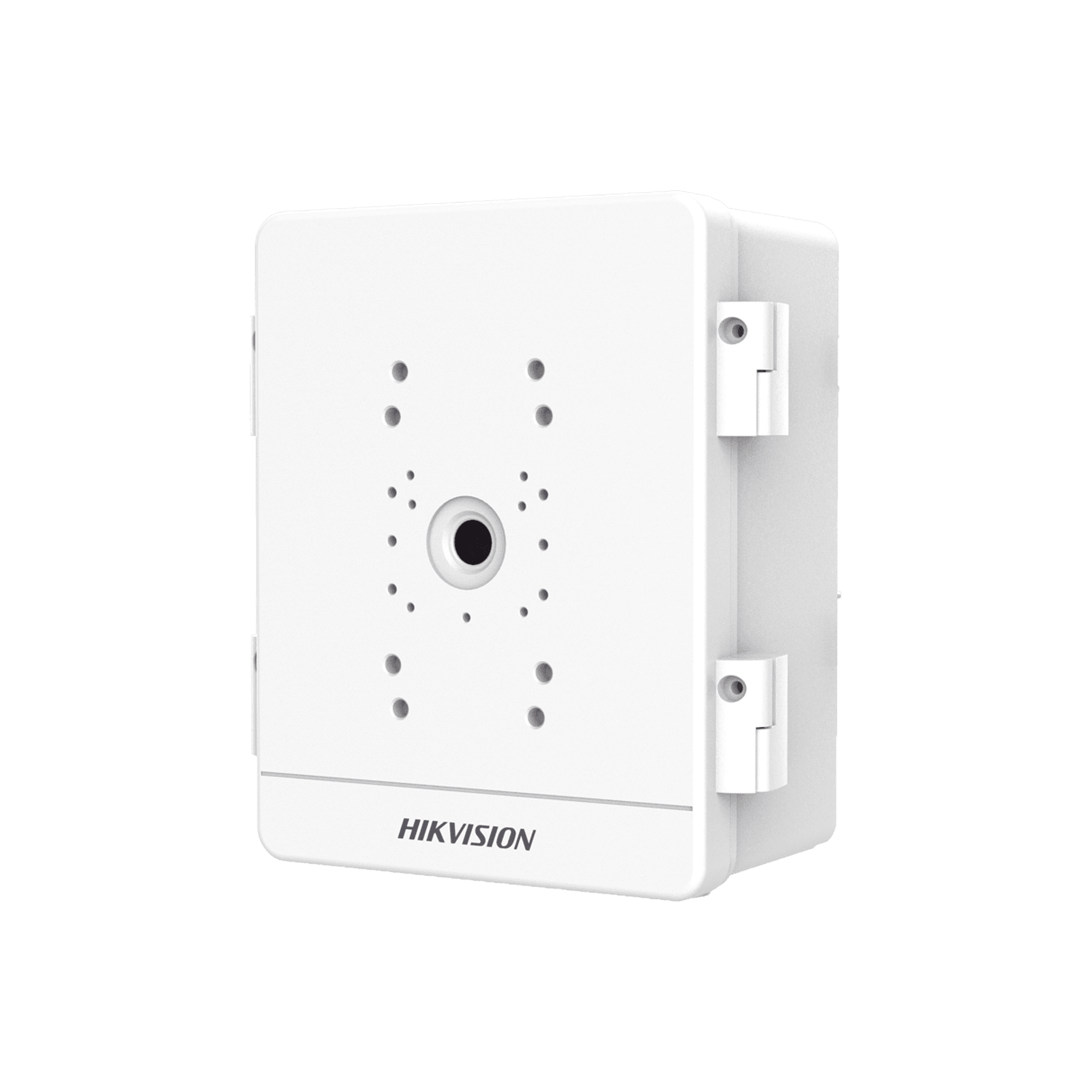 Caja para Videovigilancia para Exterior / Uso en Pared o Poste / IP66 / IK10 / Dimensiones: 387 X 432 X 225 mm / Soporta 3 Dispositivos (PTZ, Bocinas, Cámaras Fijas) DS-SBOX-03