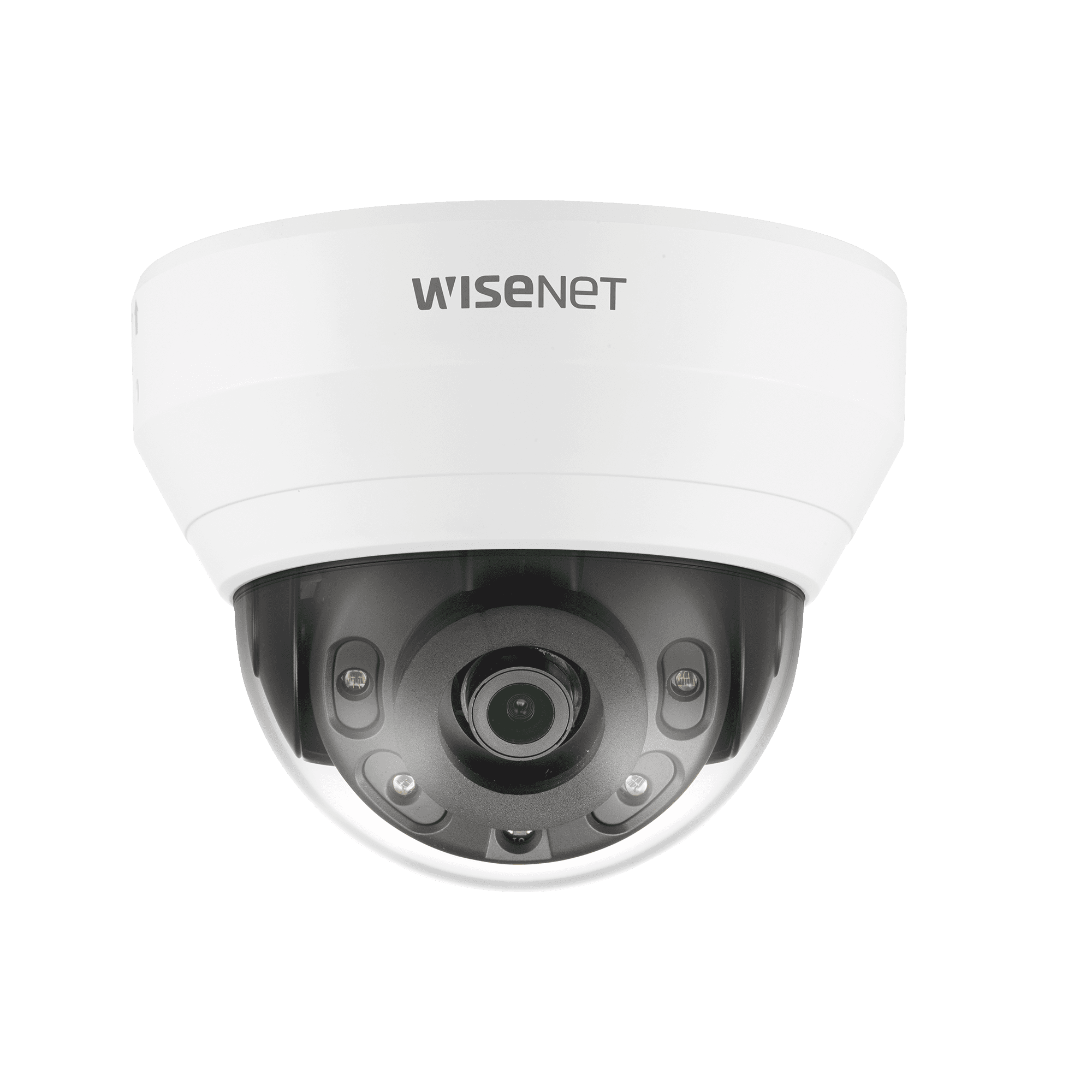 Cámara IP Tipo Domo Interior 2 Megapíxel / Lente 2.8mm / IR 20M / WDR 120db / H.265 & WiseStream / Micrófono Interconstruido QND-6012R