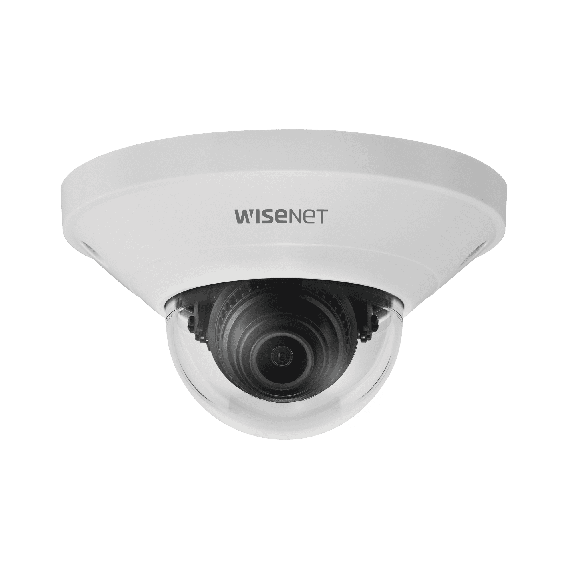 Cámara IP Tipo Mini Domo interior 2 Megapíxel / Lente 2.8 mm / WDR 120db / H.265 & WiseStream / Conteo de personas QND-6011