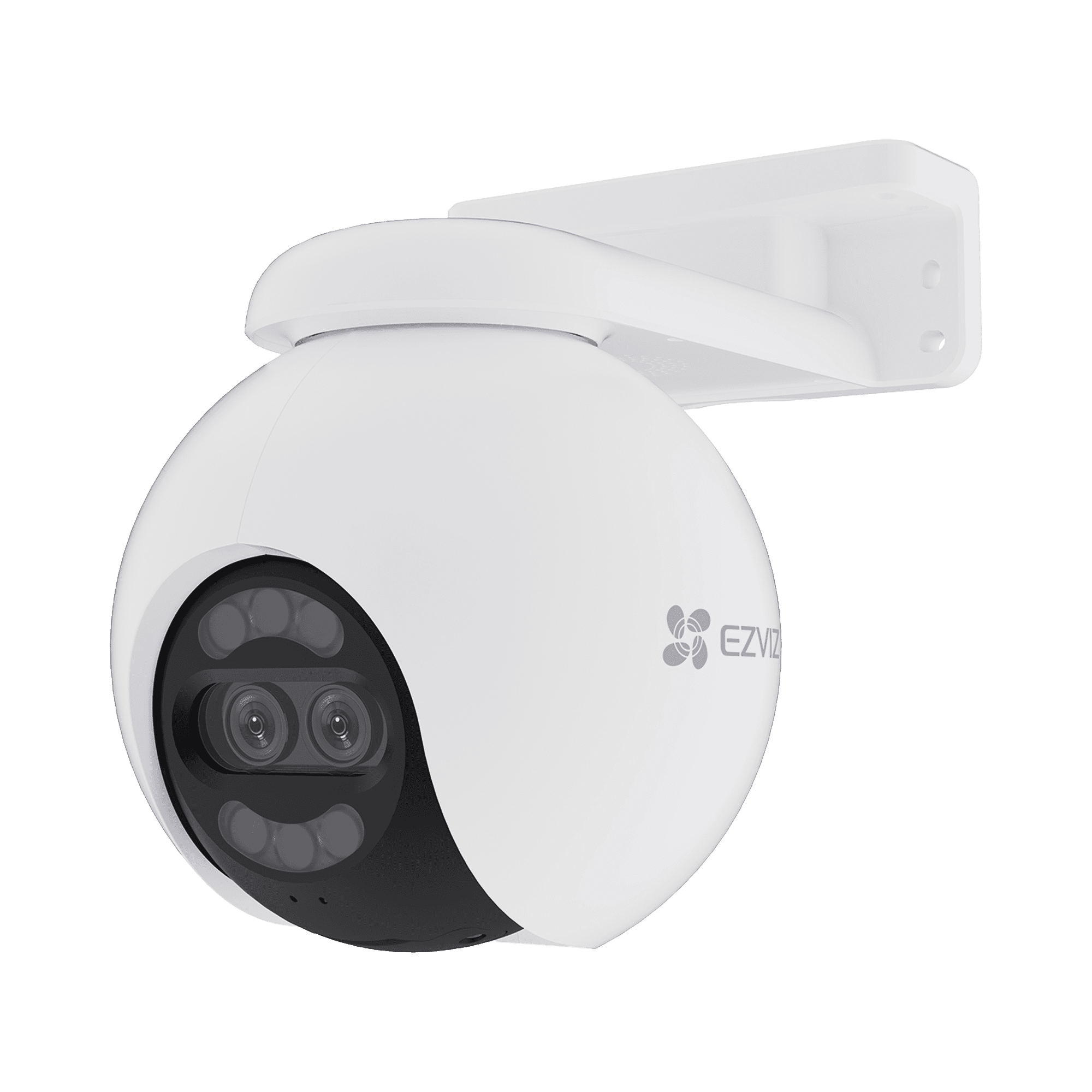 Cámara PT / Wi-Fi / Lente Dual / Panorámica 360° / Resolución 4K / Visión Nocturna ColorFULL / IA Detección de Humanos y Vehiculos / Alarma con Sirena y Luz / IP65 CS-H80X
