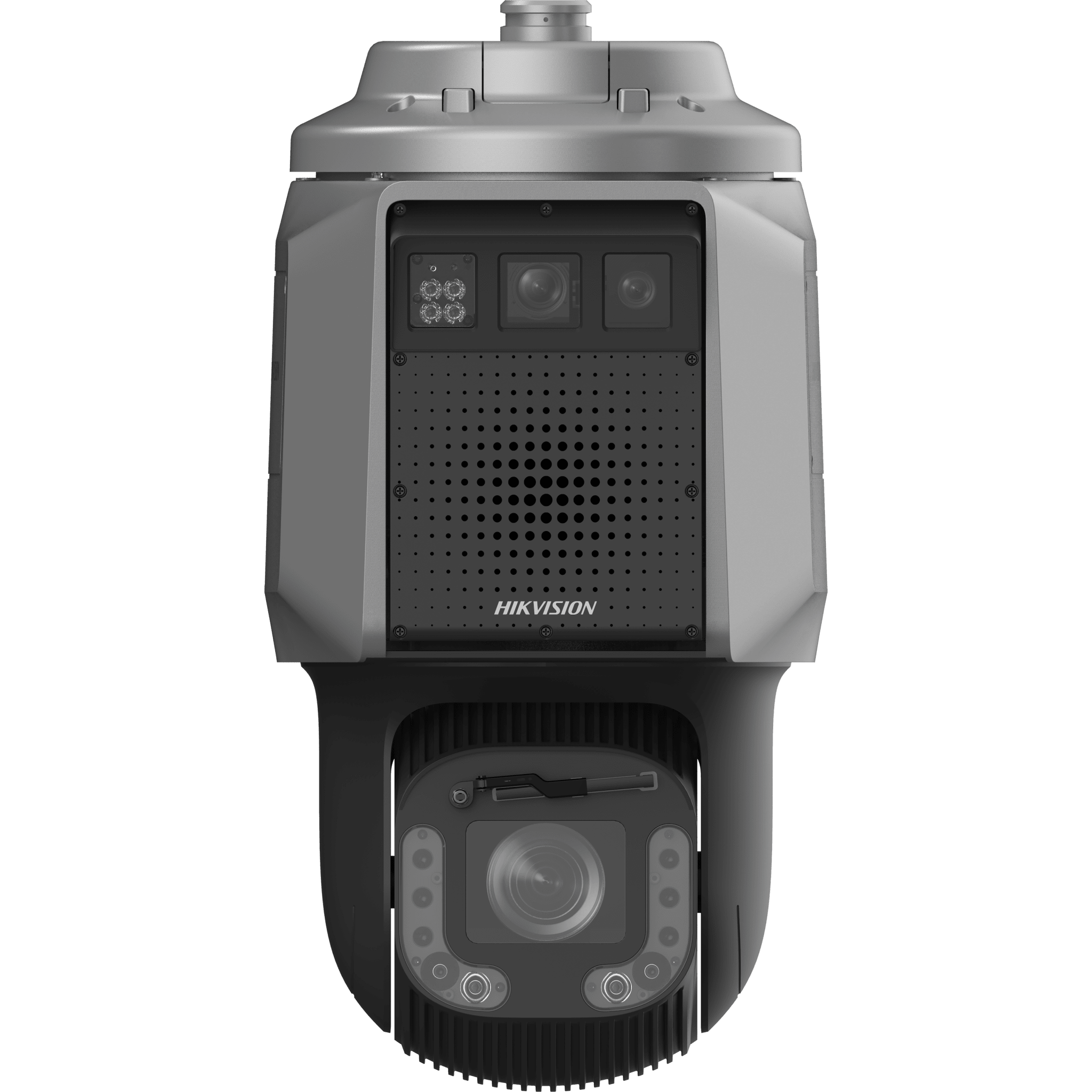 Cámara PTZ Radar Triple Cámara Integrada + Radar / Detección de Intrusión Multidimensional / Rango de Detección 200 m / 24.05 GHz a 24.25 GHz / IP67 DS-2SR8C432I5XG-LFW/SP/R12/18