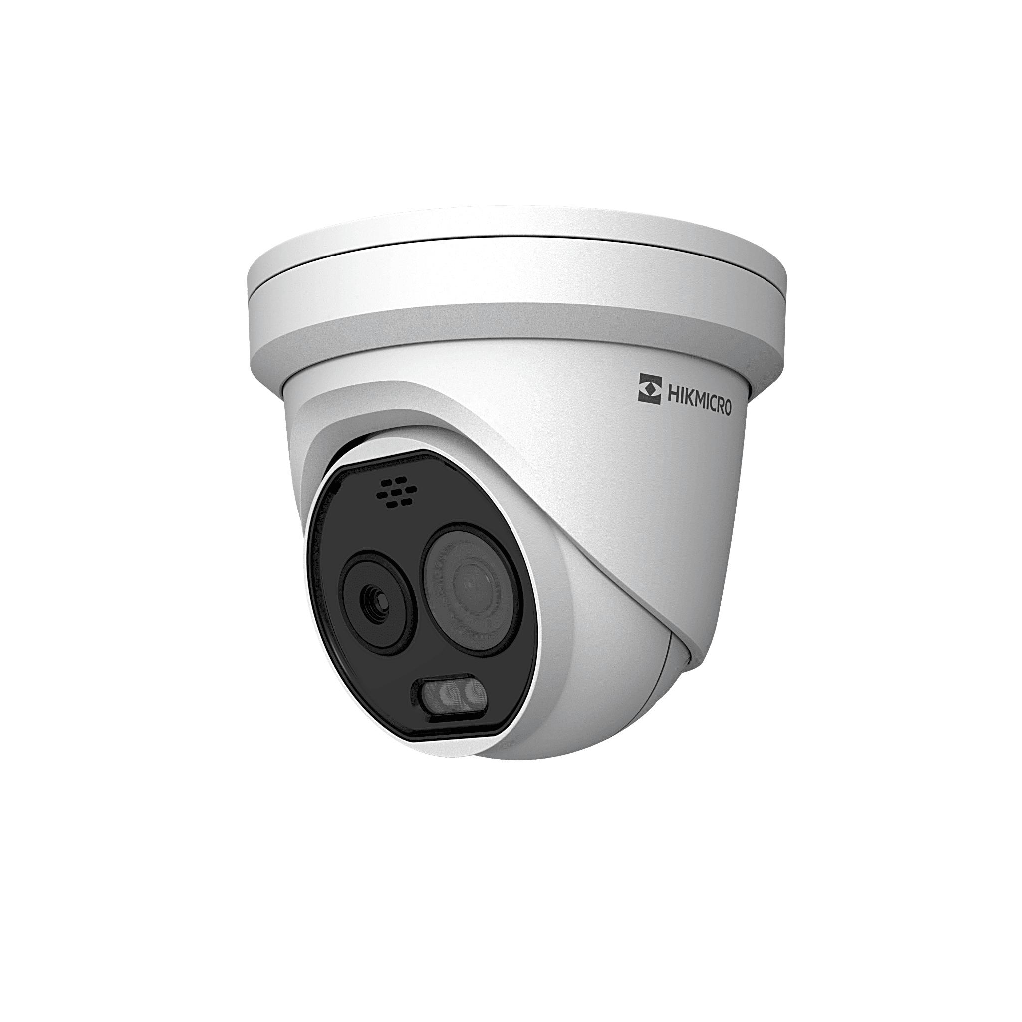 Cámara Turret Térmica/Óptica Bi-Espectral/ 160×120 Térmico + 5MP Óptico / Detección Temperatura -20°C a 150°C / Alarma Incendio y Fumar / VCA3.0 Vehículos 60m Humanos 20m / IP67 -40°C a 65 HM-TD1218-2/G0/T1A