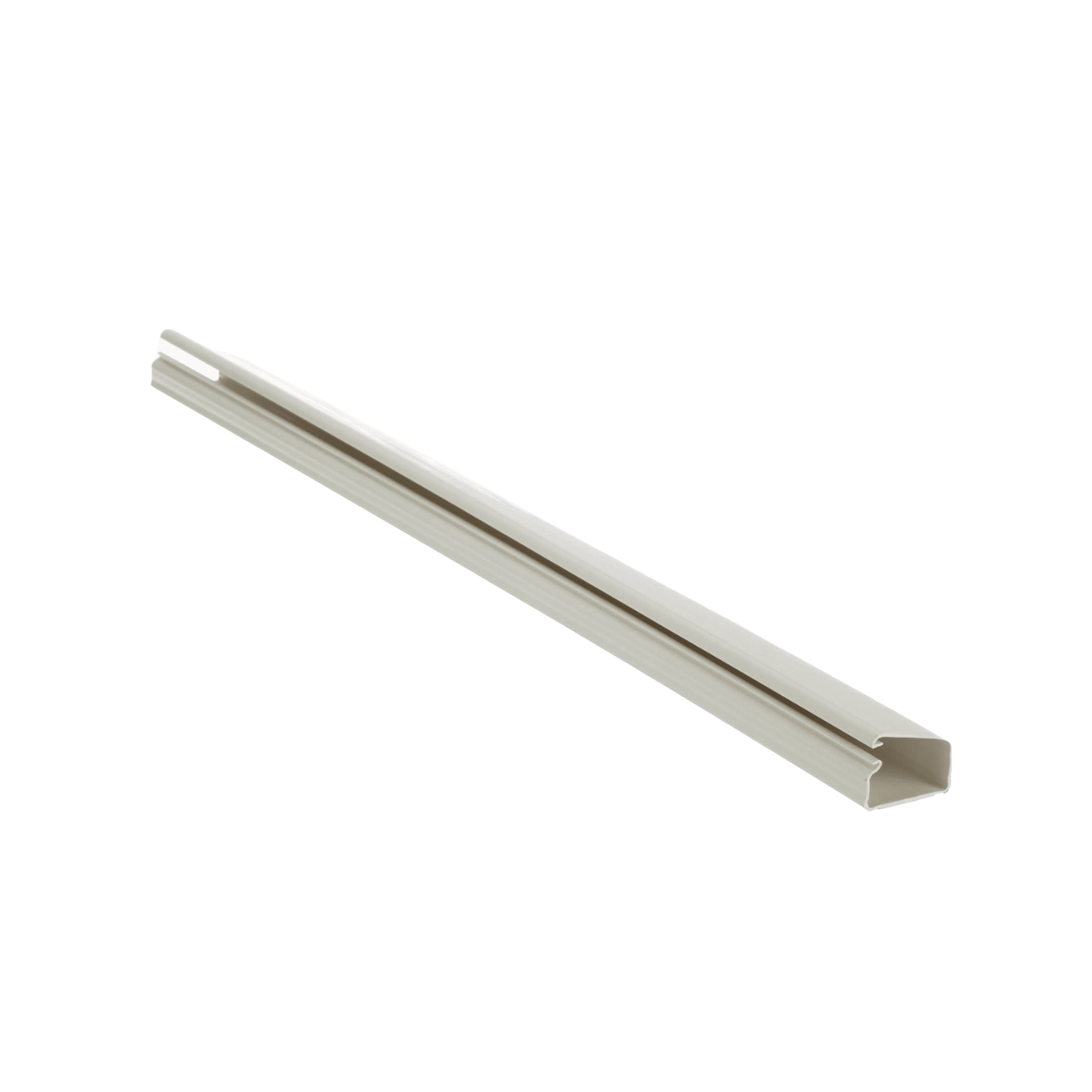Canaleta LD10 de PVC rígido, con cinta adhesiva para instalación sin herramientas, de 38.4 x 24 x 3048 mm, Color Blanco Mate LD10IW10-A