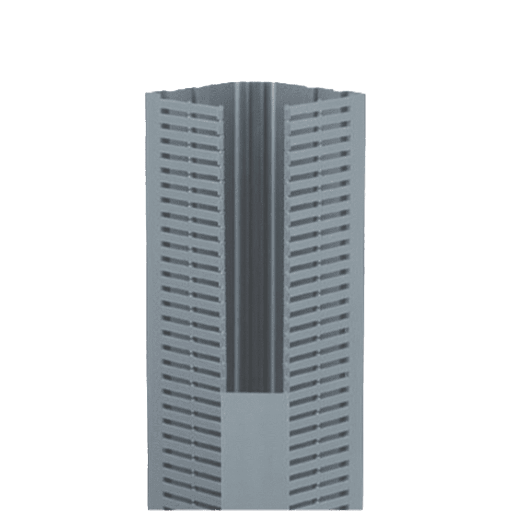 Canaleta para Cable en Esquina, 5.33" x 4.58", 6 Pies, Color Gris CWD4LG6