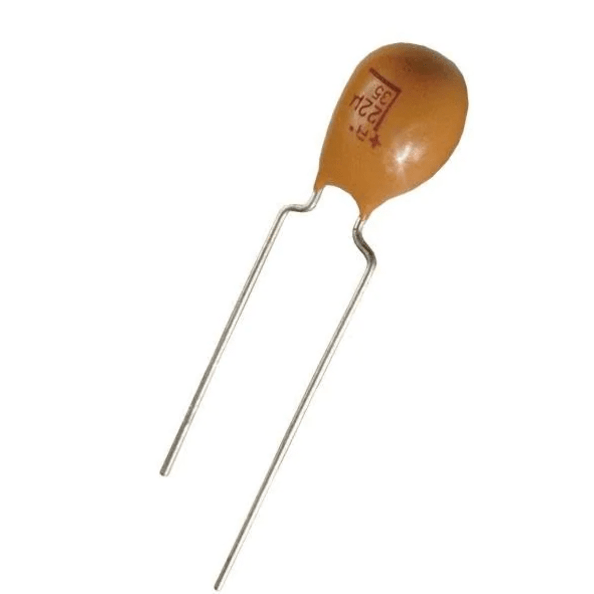 Capacitor de Tantalio de 2.2uF , Emplomado sólido de 25V TAP-225K-025SCS