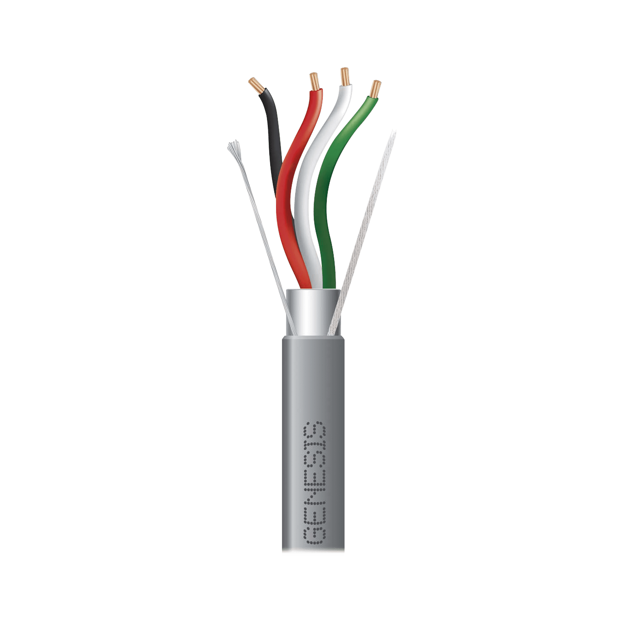 Carrete de 305 Metros / Cable 4 x 18 AWG / Color Gris / Blindado / Riser / Aplicaciones de Audio Control de Acceso y Automatización 2215-1009/1000