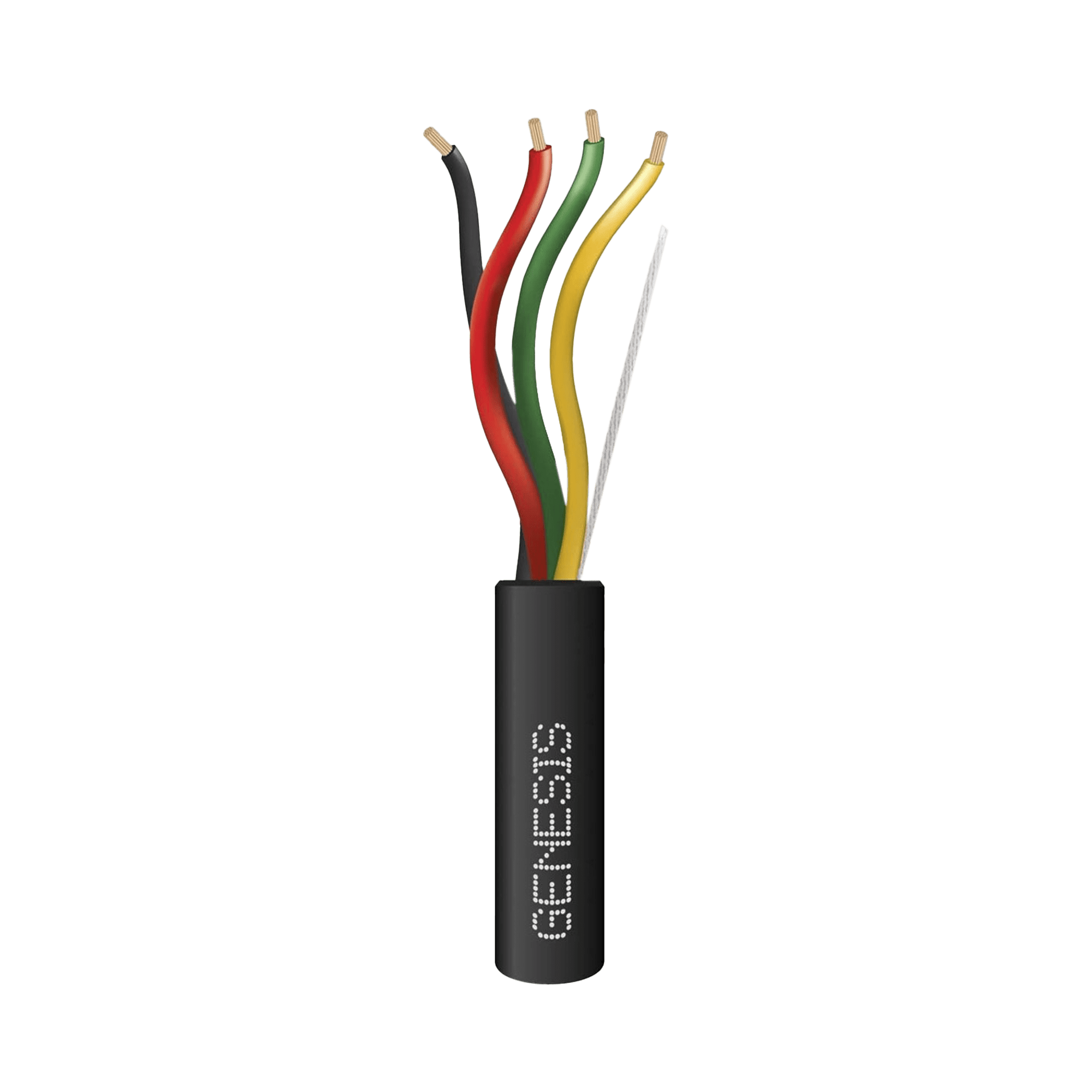 Carrete de Cable 305 Metros / 4 x 18 AWG / Cable DIRECT BURIAL / Para uso en Intemperie / Uso en Aplicaciones en Sistemas de Detección de Incendio, Sistemas de Evacuación, Control de Acceso 4157-1008