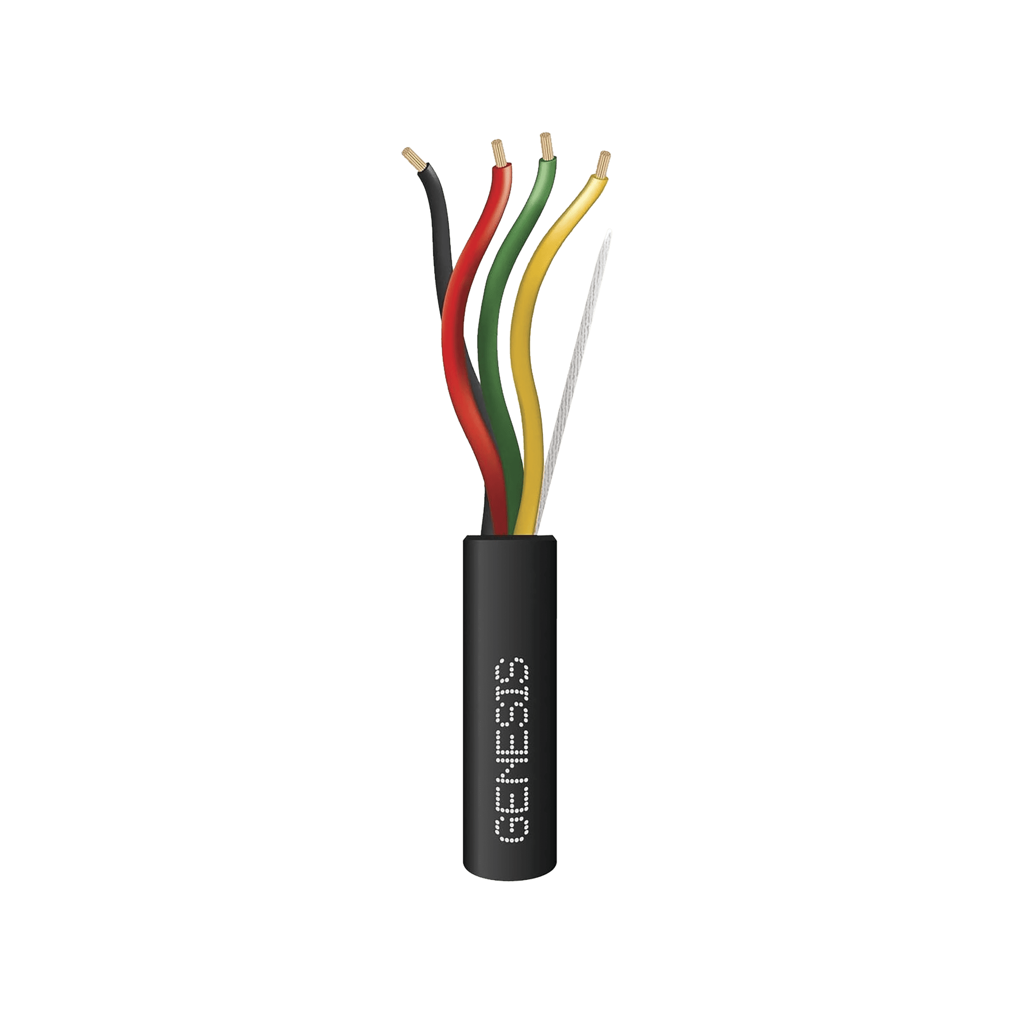Carrete de Cable de 305m / 4 x 14 AWG / Cable DIRECT BURIAL / Color Negro / Para uso en Intemperie / Uso en Aplicaciones en Sistemas de Detección de Incendio y Sistemas de Evacuación 4154-1008