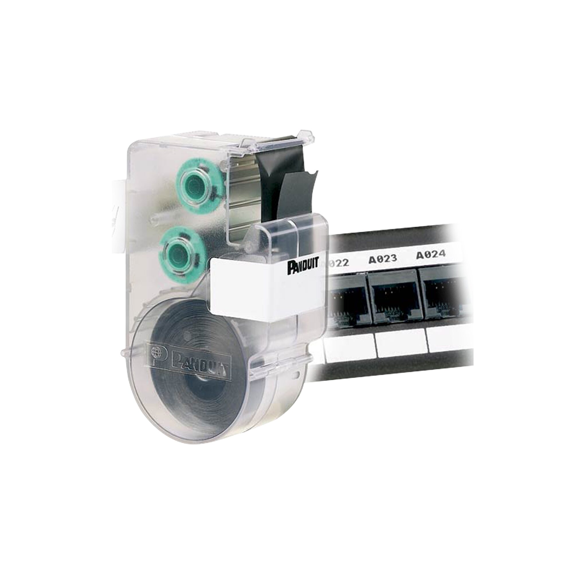 Casete de Etiquetas para Línea Ultimate ID de Panduit, Material Poliéster, no Adhesivas, Rollo de 7.6m, Color Blanco UILS8BW