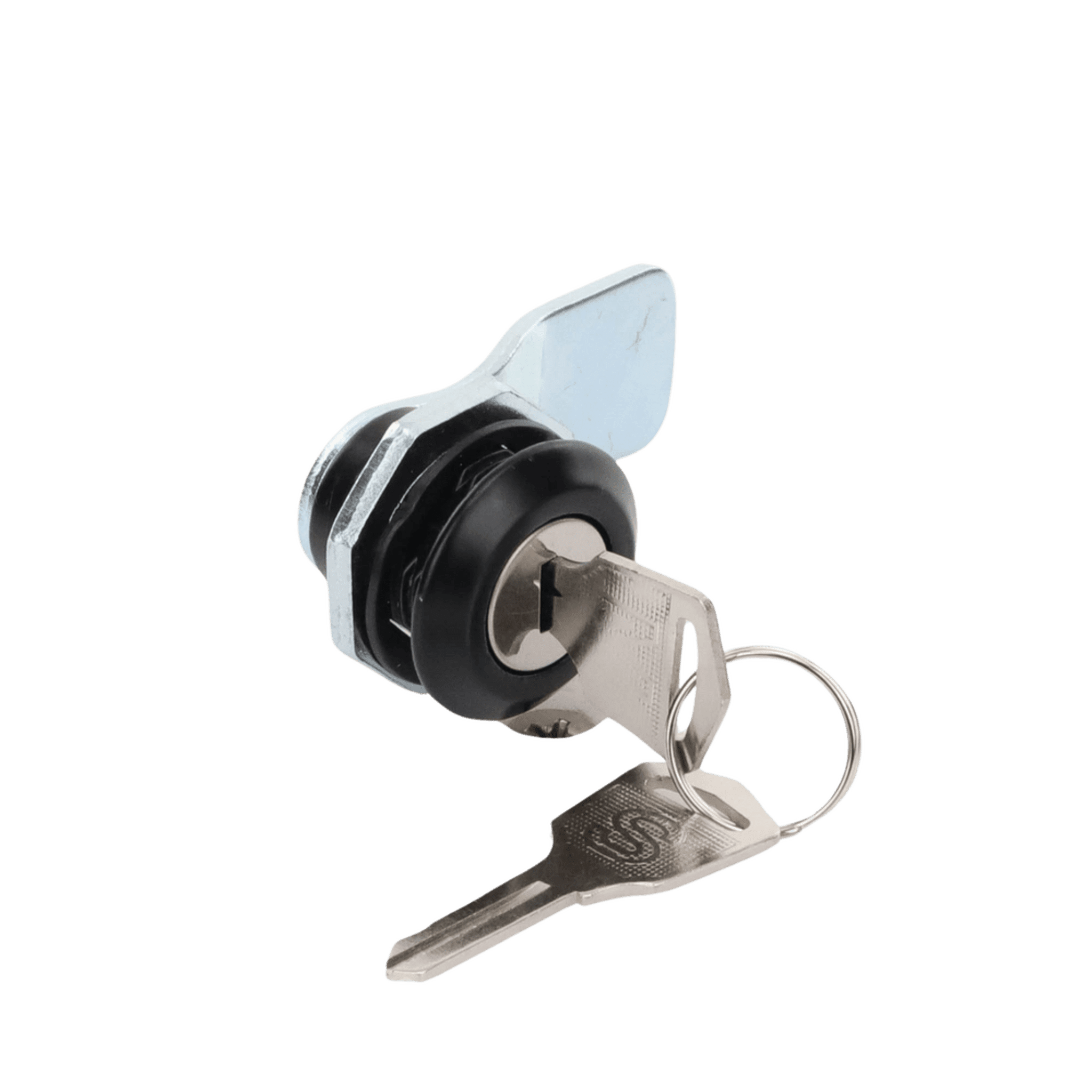 Cerradura con Paleta Metálica con 2 llaves para Gabinetes de Acero. PST407N