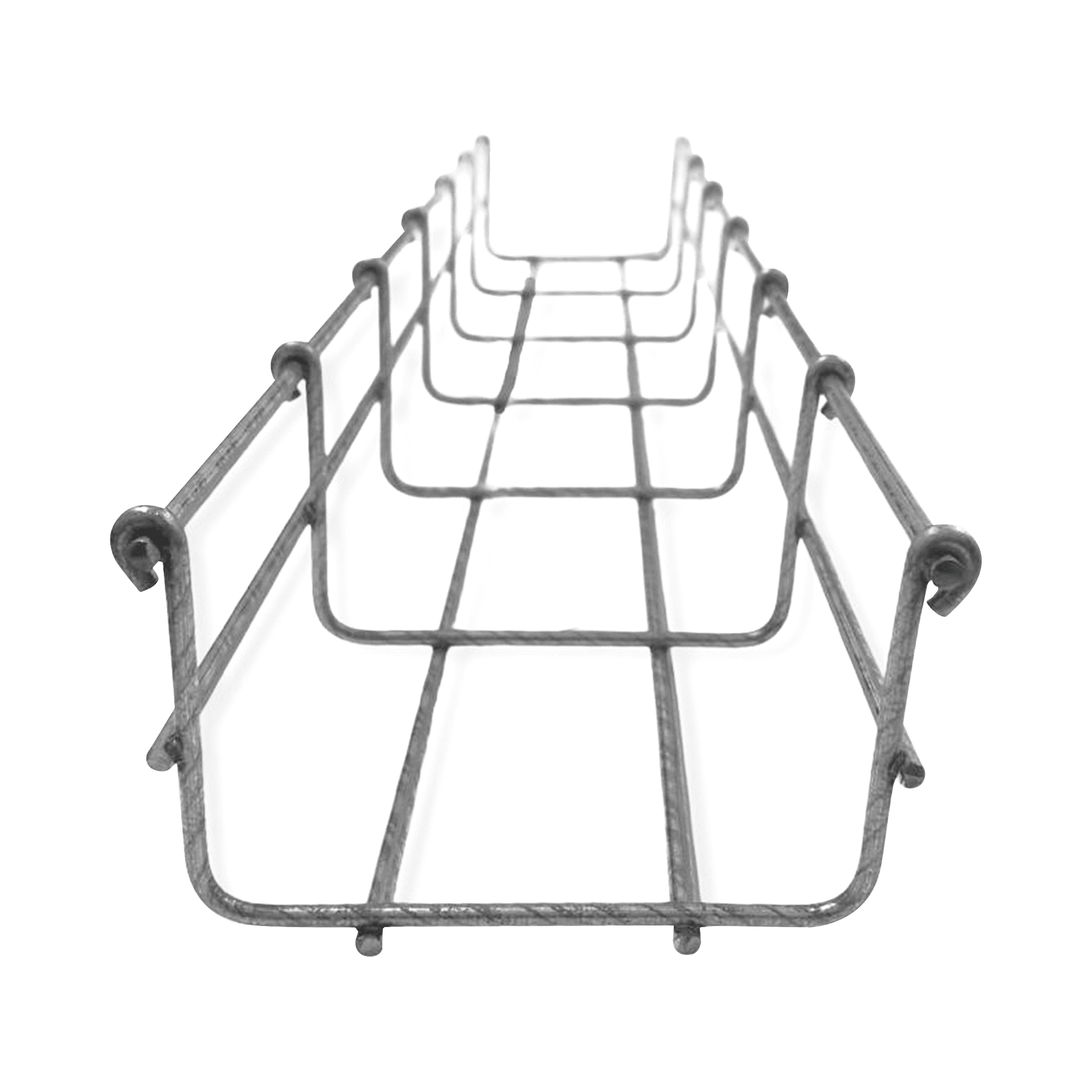 Charola Bimetálica Tipo Malla 66/100 mm, Ideal Para Utilizarse al Exterior o Zonas Húmedas, Hasta 105 Cables Cat6, Tramo de 3 Metros MG-50-931BM