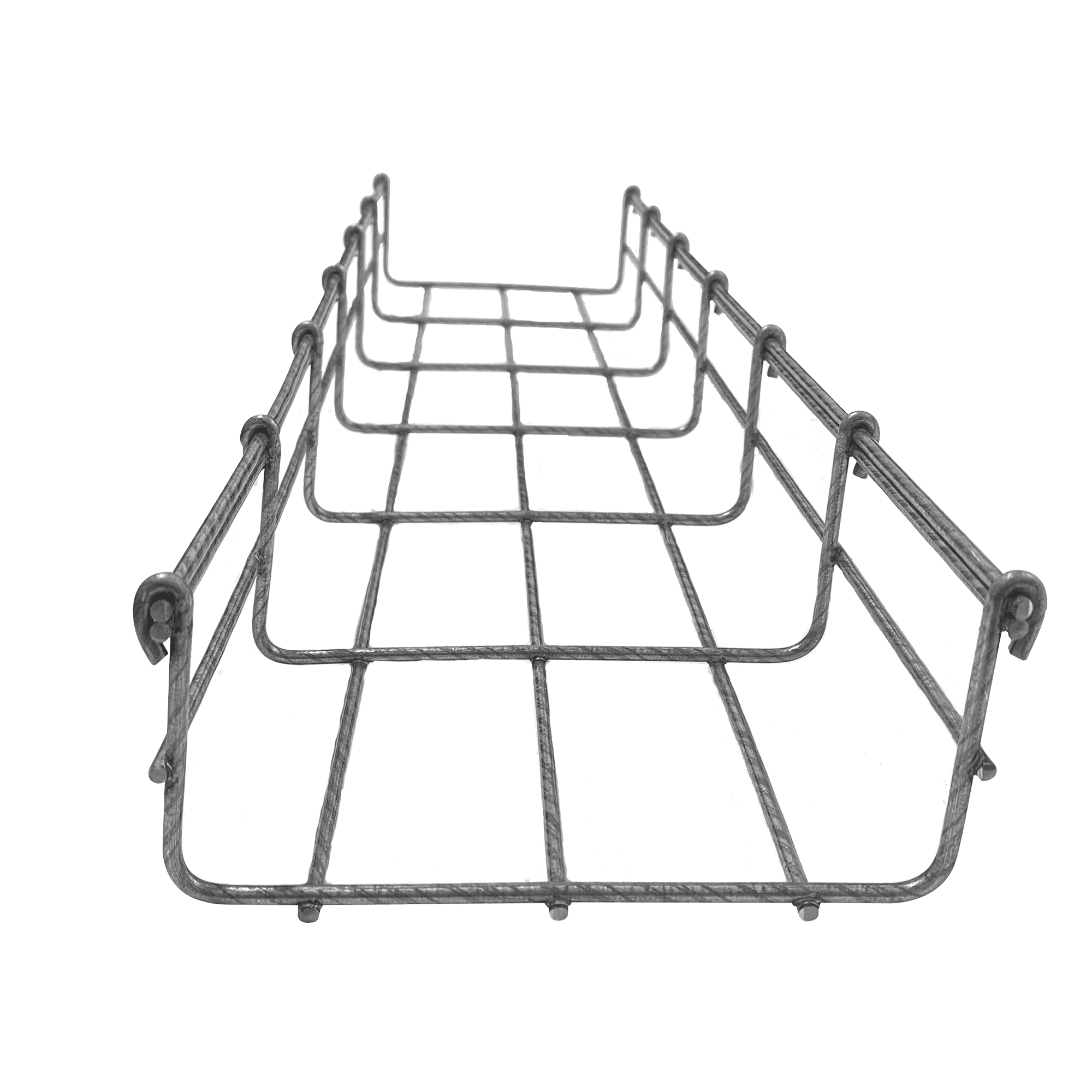 Charola Bimetálica Tipo Malla 66/150 mm, Ideal Para Utilizarse al Exterior o Zonas Húmedas, Hasta 158 Cables Cat6, Tramo de 3 Metros MG-50-932BM