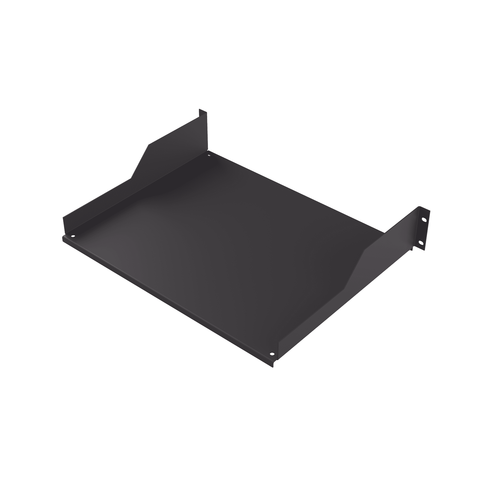 Charola para Soportar Equipos en Rack de 19 in, Profundidad de 34 cm, Color Negro, 2U SCH-342U