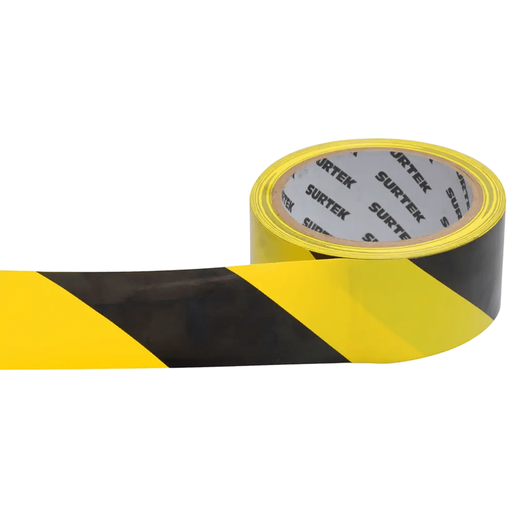 Cinta de Señalización / Adhesivo Acrílico / Espesor 0.105 mm / Colores Amarillo-Negro / Ancho 48 mm / Largo 18 m / Alta Visibilidad SYS-138060