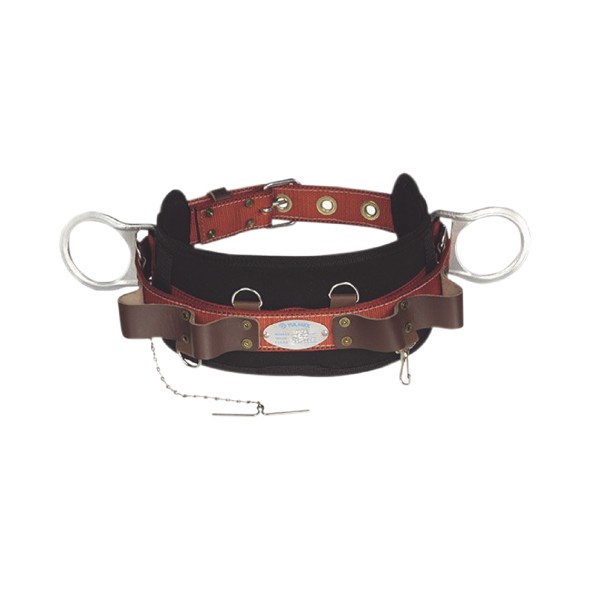 Cinturón de Liniero de Lujo, Fabricado en Poliéster, con 2 Anillos tipo D, Talla 48. 5271-48