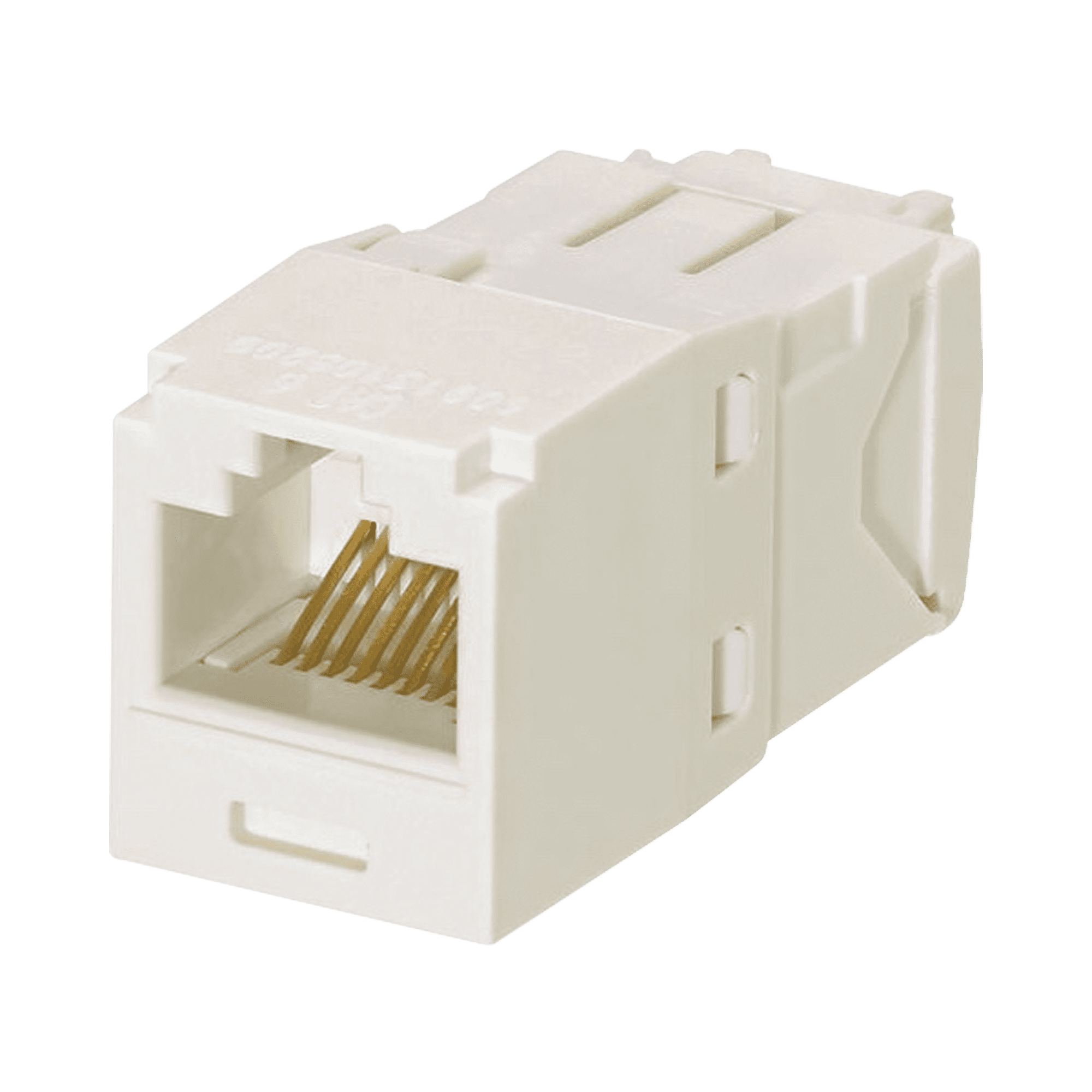Conector Jack RJ45 Estilo TG, Mini-Com, Categoría 6A, de 8 posiciones y 8 cables, Color Blanco Mate CJ6X88TGIW