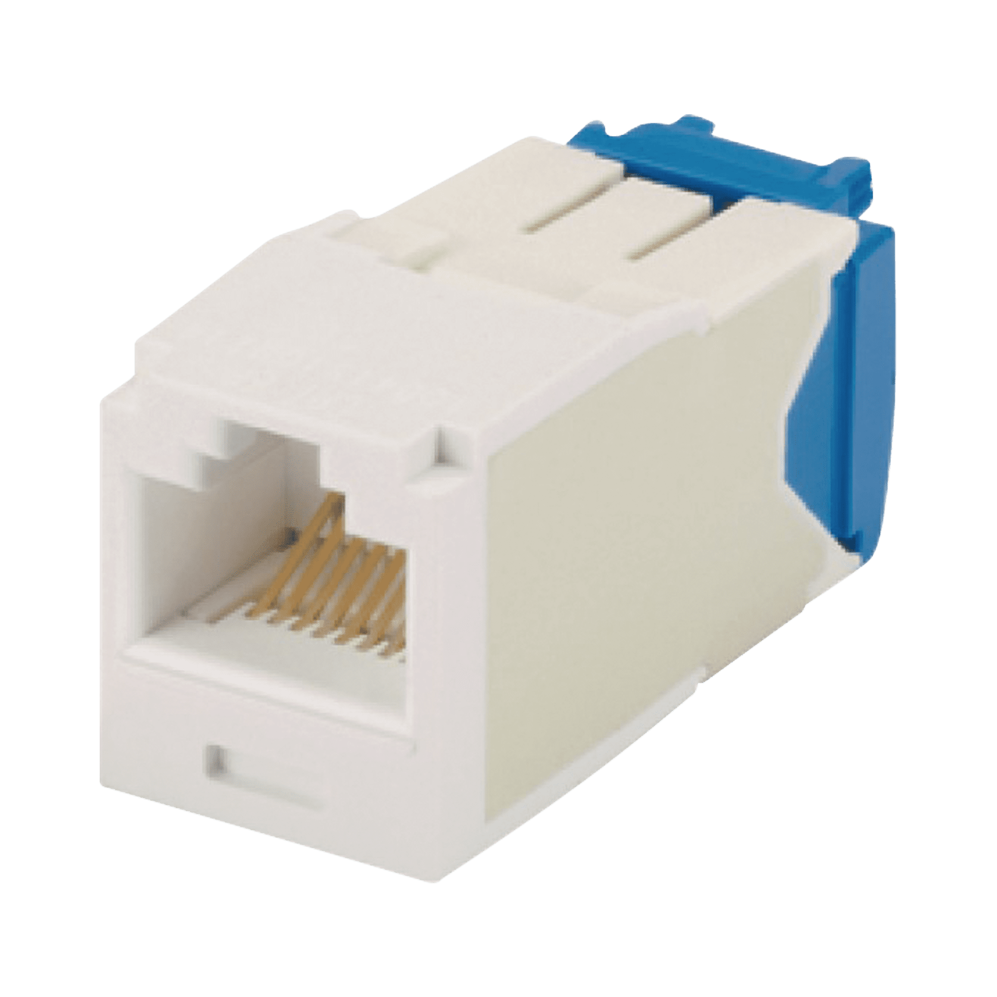 Conector Jack RJ45 Estilo TG, Mini-Com, Categoría 6A, de 8 posiciones y 8 cables, Color Blanco CJ6X88TGWH