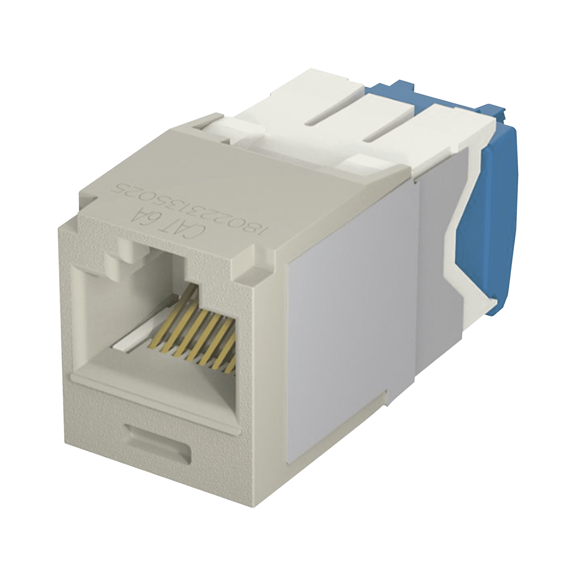 Conector Jack RJ45 Estilo TG, Mini-Com, Categoría 6A, de 8 posiciones y 8 cables, Color Gris CJ6X88TGIG