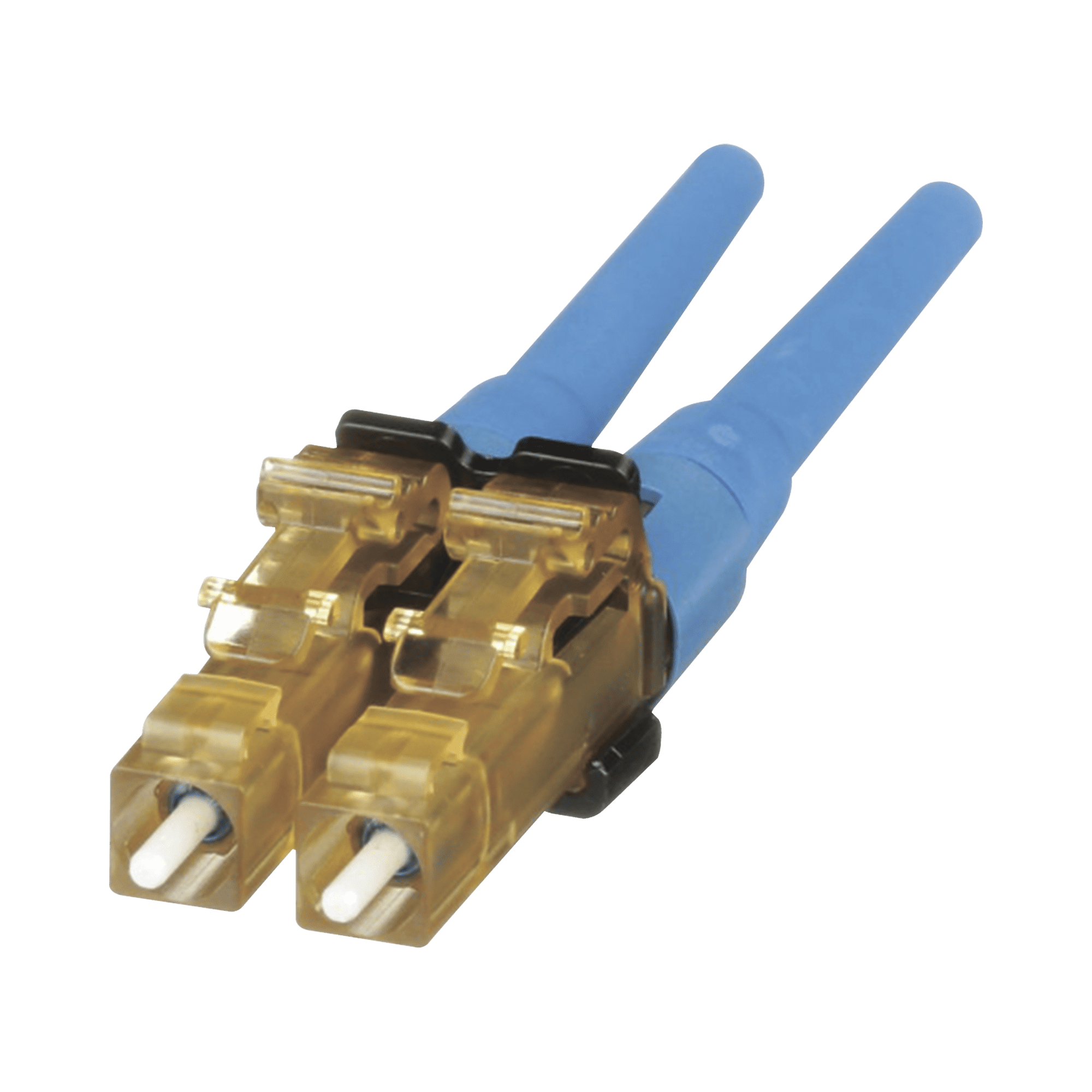 Conector de Fibra Óptica LC Duplex OptiCam, Monomodo 9/125 OS2, Pre-pulido, Color Azul FLCDSCBUY
