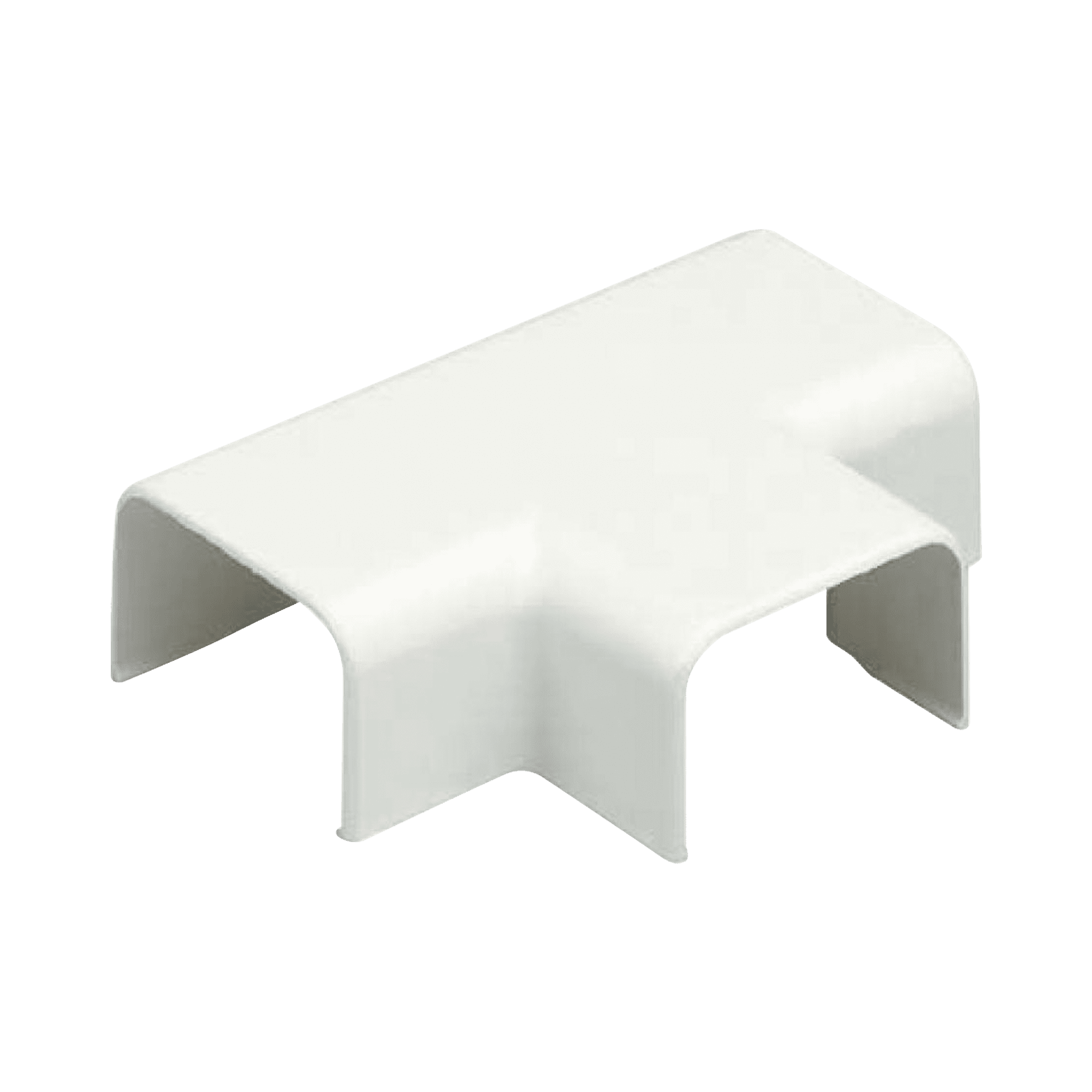 Conexión en "T", para uso con canaleta LD3, material ABS, Color Blanco Mate TF3IW-E