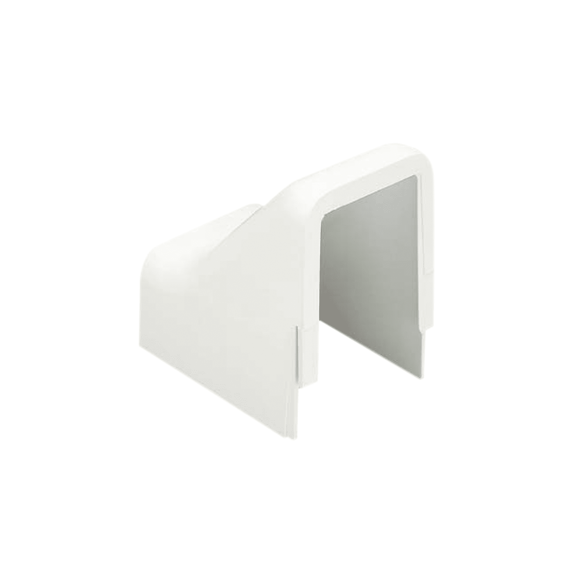 Conexión para techo falso/entrada, para uso con canaleta LD10, material ABS, Color Blanco Mate DCF10IW-X