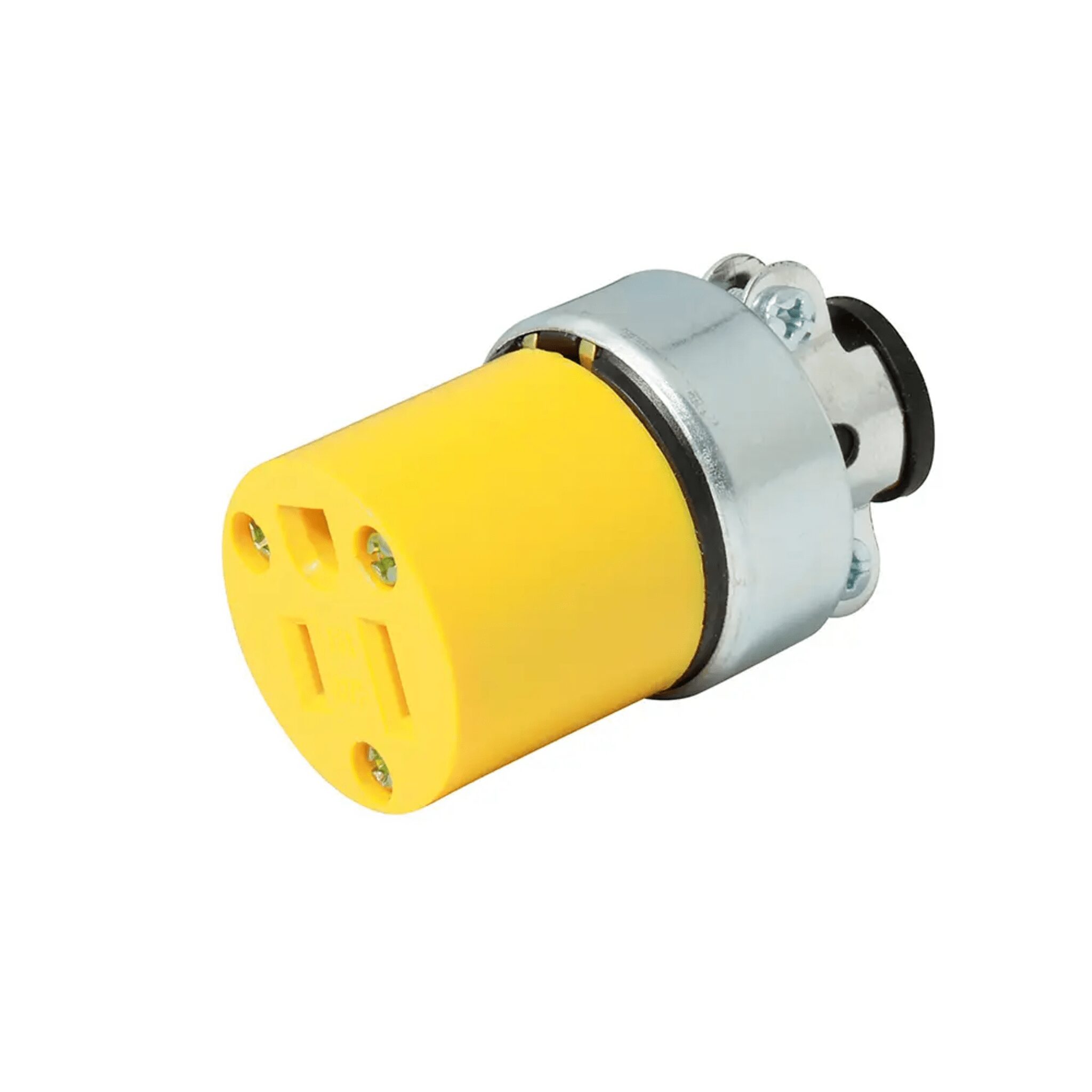 Contacto Blindado Aterrizado / 15 A 125 V / 50/60 Hz / ABS/ Metal / Color Amarillo. SYS-136407