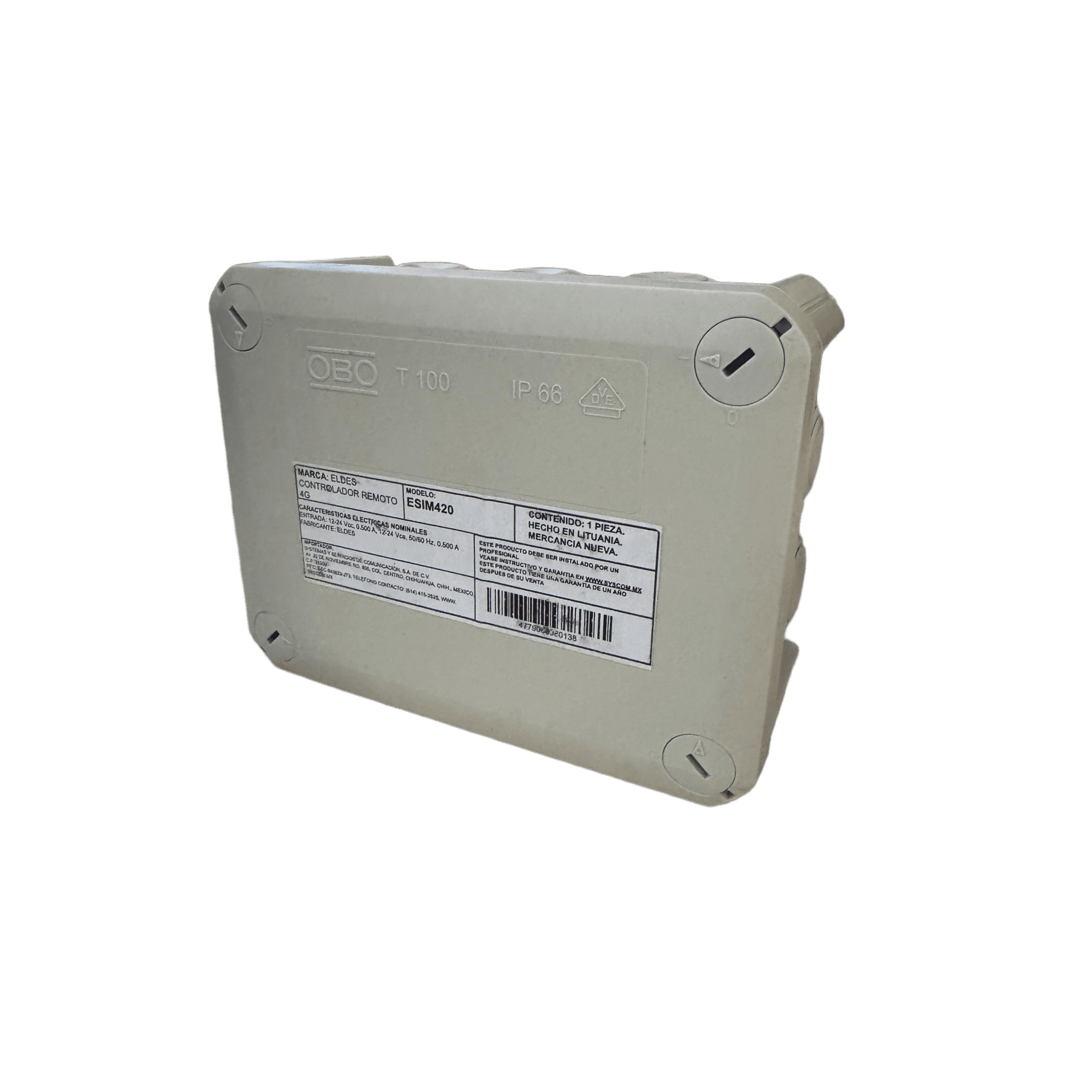 Controlador Remoto 4G con Activación vía APP o Llamada | Caja Nema IP67 | Soporta hasta 2000 Usuarios ESIM420IP