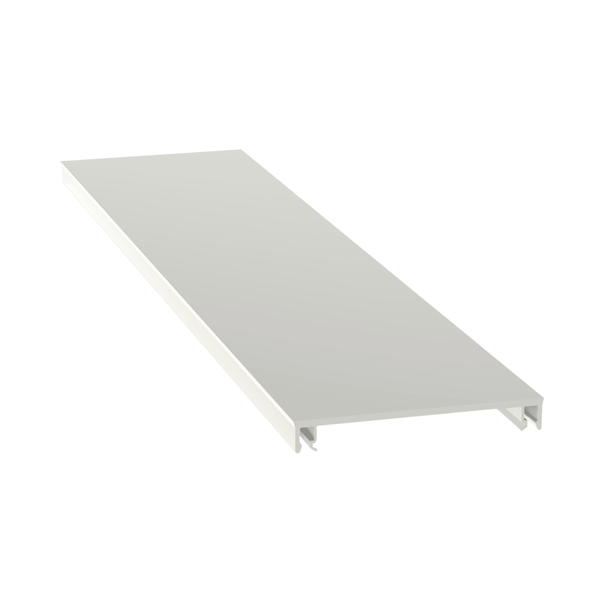 Cubierta para canaleta T-70, de PVC rígido, 70.1 x 9.1 x 1828.8 mm, Color Blanco T70CWH6