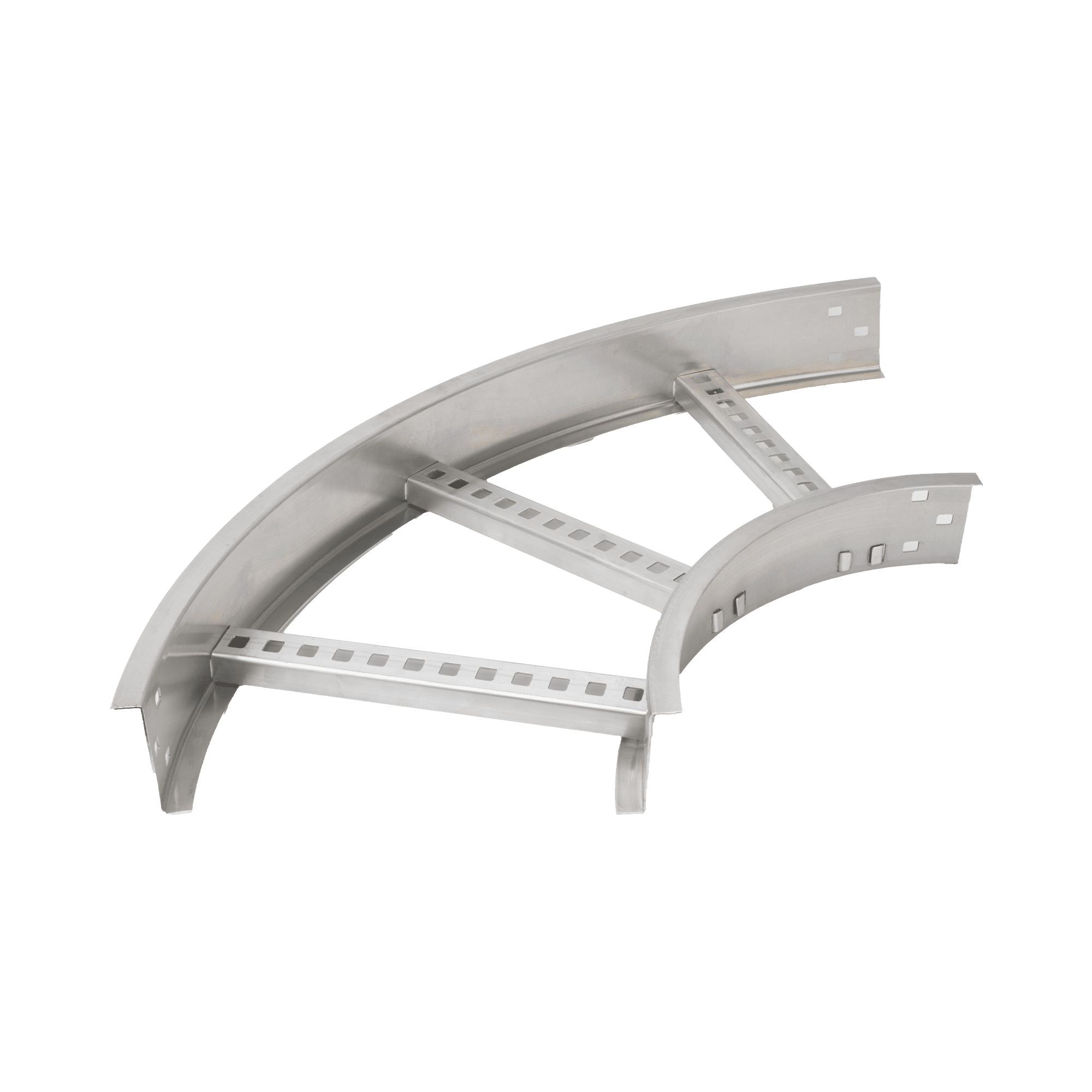 Curva Horizontal de Aluminio de 90° Perfil Z / Peralte 3 1/4" / Ancho 12" / Radio 8" / Incluye Tornillería (CHC90EZ314R8X12AK) CHC908R8X12AK