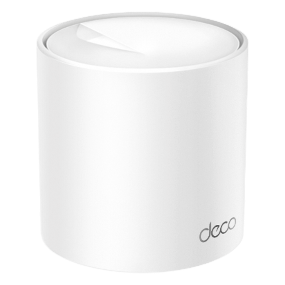 Router Inalámbrico MESH Interior para Hogar / Doble Banda Wi-Fi 6 AX3000 Mbps / 2 Puertos WAN/LAN 2.5GE / 3 Antenas Internas / MU-MIMO 2X2 con OFDMA / Administración Mediante la App Deco (iOS, Android) / Protección HomeShield DECOX50-PRO