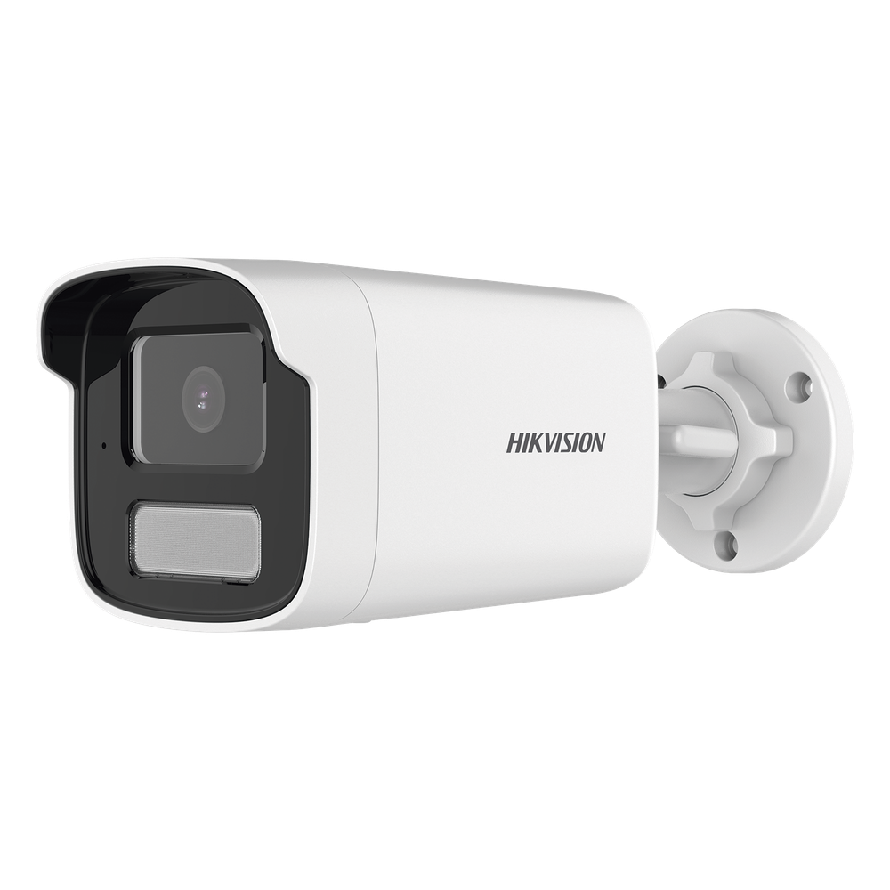 [Dual Light] Bala IP 8 Megapixel  (4K) / Lente 4 mm / 50 mts IR + 50 mts Luz Blanca / Micrófono Integrado / ACUSENSE Lite / Exterior IP67 / H.265 / PoE  / Micro SD DS-2CD1T83G2-LIU(F)