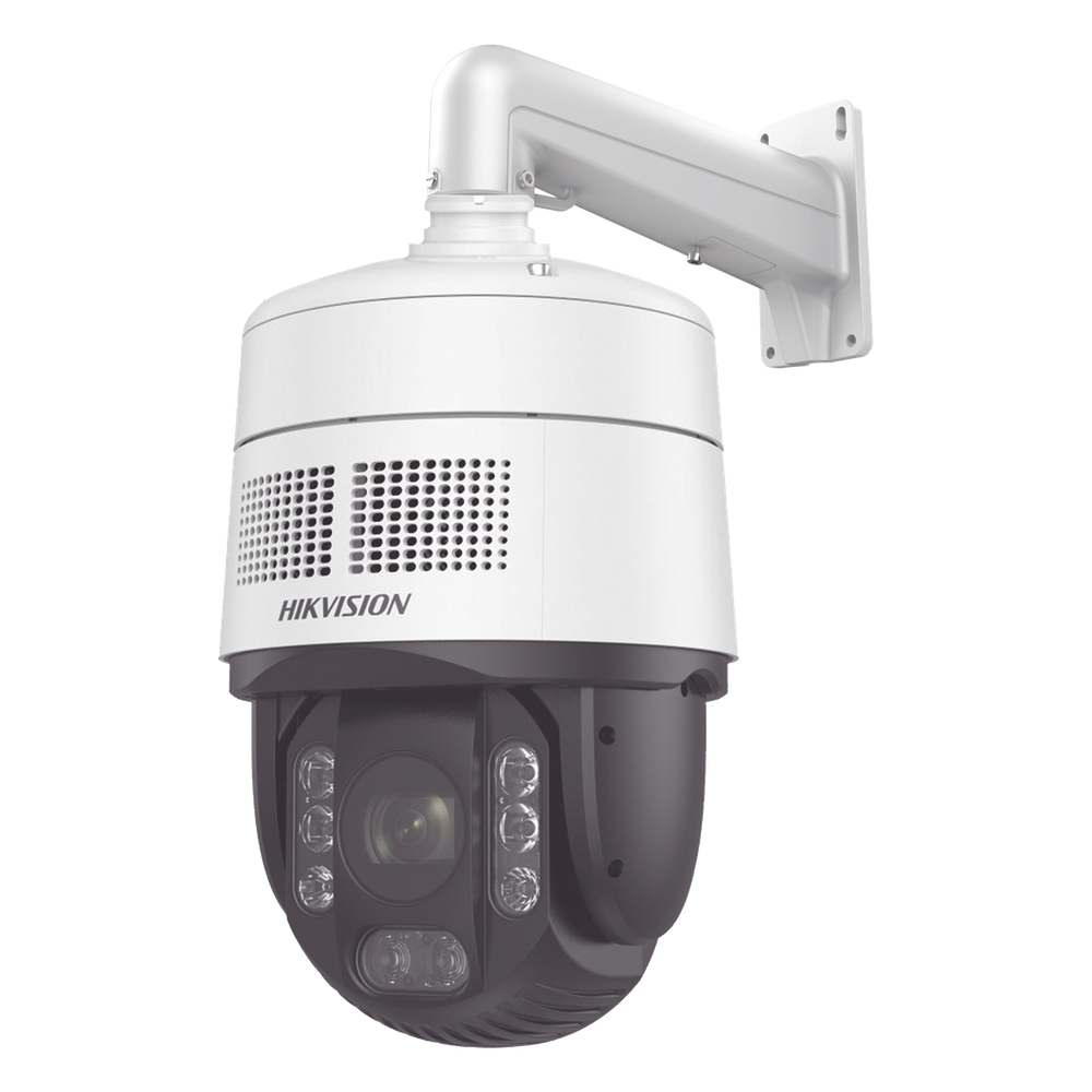 [ PROTECCIÓN ACTIVA ] Domo PTZ IP 4 Megapixel / 32X Zoom / 200 mts IR / Potente Alerta Audible y Luz Estroboscópica hasta 100 Metros / ACUSENSE / IP67 / IK10 /  / Autoseguimiento 2.0 / Hi-PoE / DARKFIGHTER / Rapid Focus / Micro SD DS-2DE7A432IWG-EB/SL