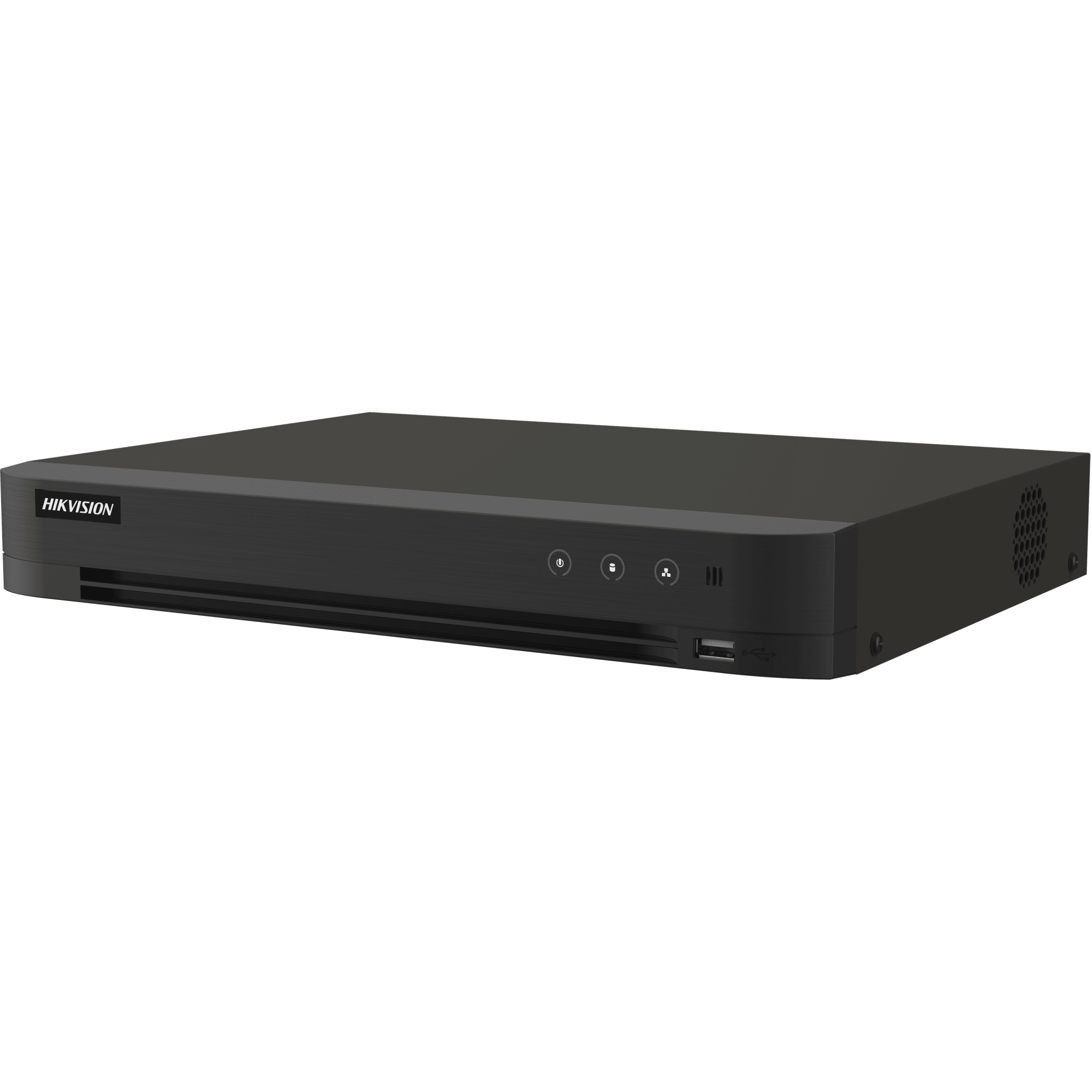 DVR 16 Canales TURBOHD + 16 Canales IP / 8 Megapixel (4K) / Audio Bidireccional / ACUSENSE / Audio Bidireccional / 1 Bahía de Disco Duro / Salida de Video en Full HD / H.265+ IDS-7216HUHI-M1/T