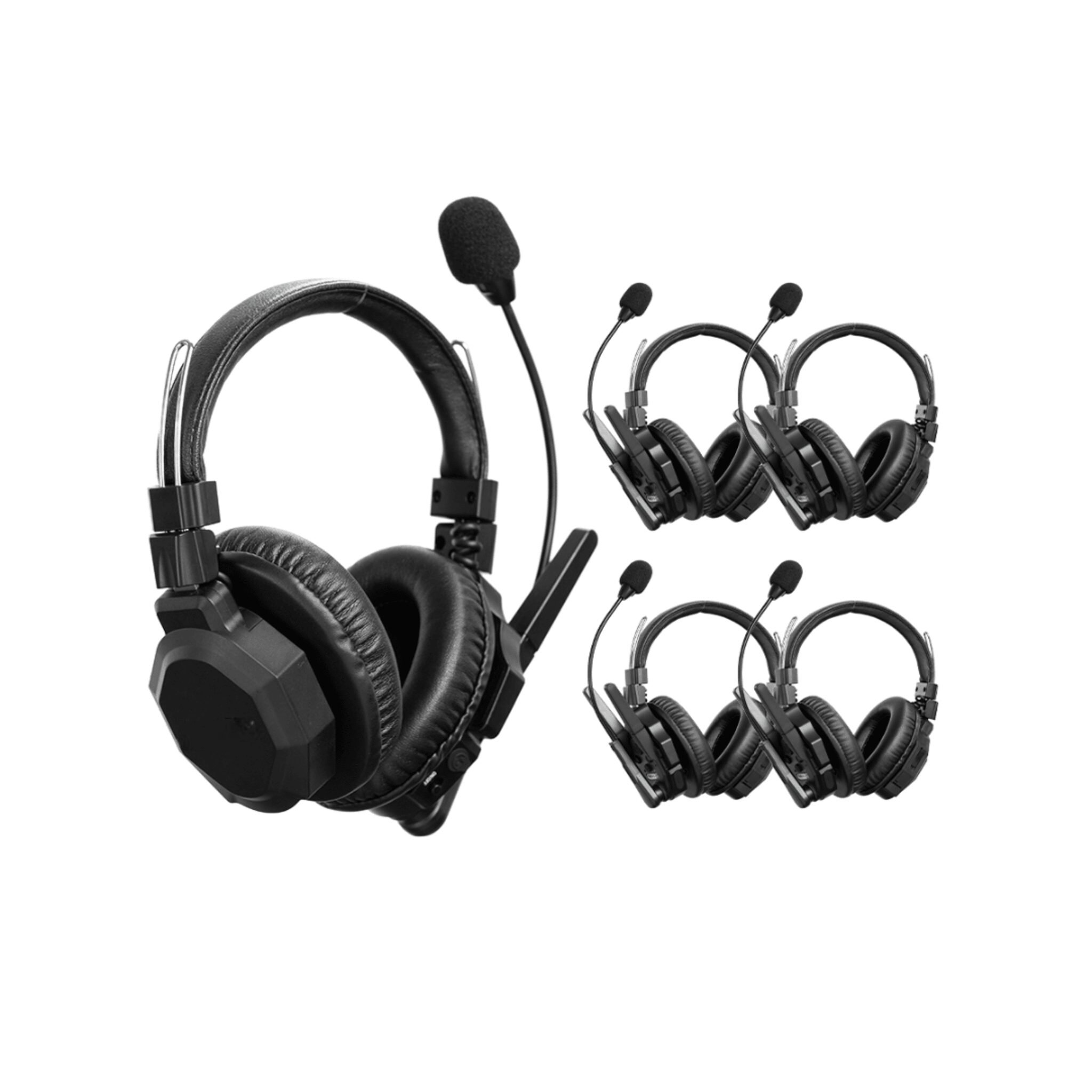 Diadema de Comunicación Inalámbrica Binaural / Cancelación de ruido IA / Comunicación Distancia 500m / Bluetooth / Batería 1050mAh / Resistente a la Lluvia TXMAX5