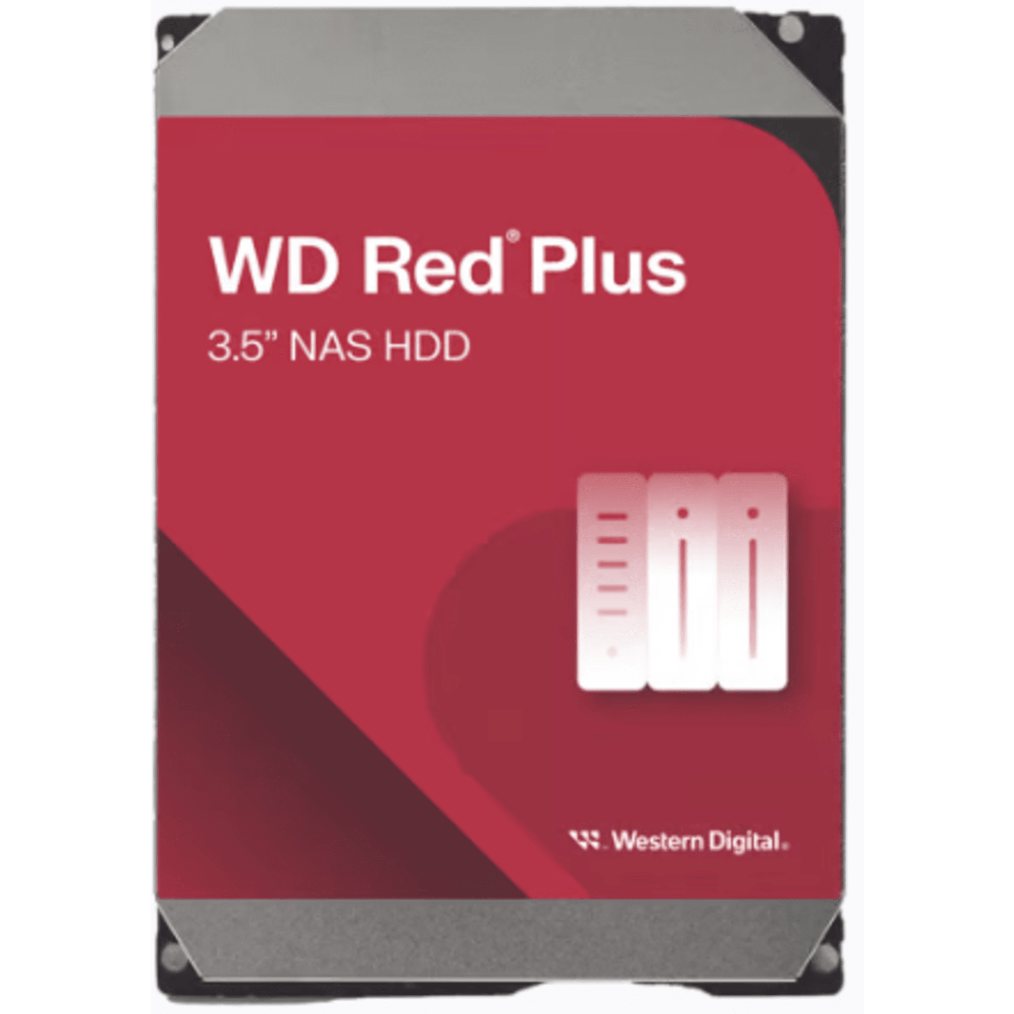 Disco Duro NAS WD Red Plus / Tecnología CMR / Capacidad 4TB / SATA 6 Gb/s / 7200 RPM / NASware 3.0 / 180TB año Workload / 1M Horas MTBF / 3 Años Garantía WD40EFZZ