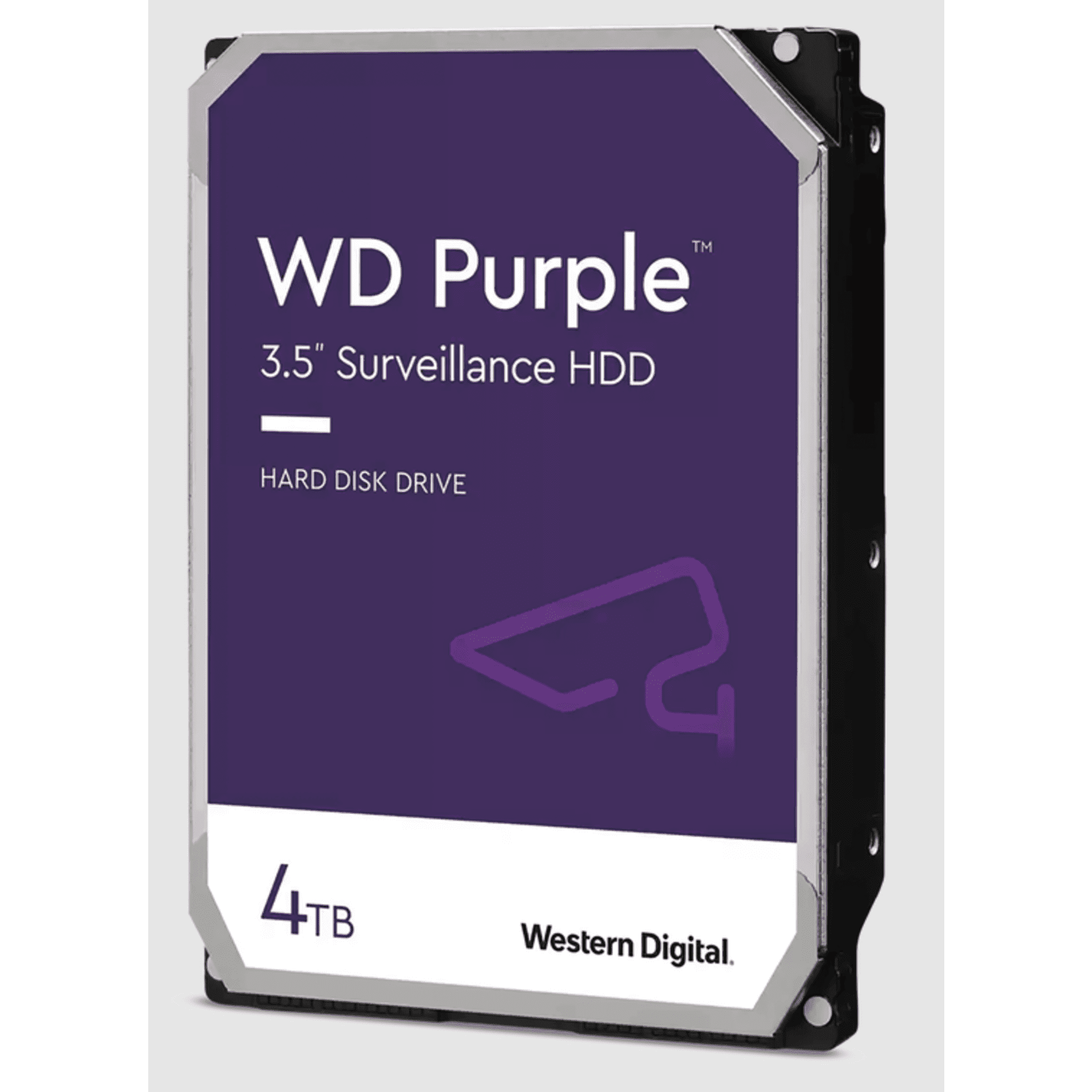 Disco Duro WD Purple Surveillance / 4TB / SATA 6Gb/s / 3.5" / Tecnología AllFrame / 180TB año Workload / Soporte 64 Cámaras HD / 16 Bays / Componentes Anti-Corrosión / 3 Años Garantía WD44PURZ