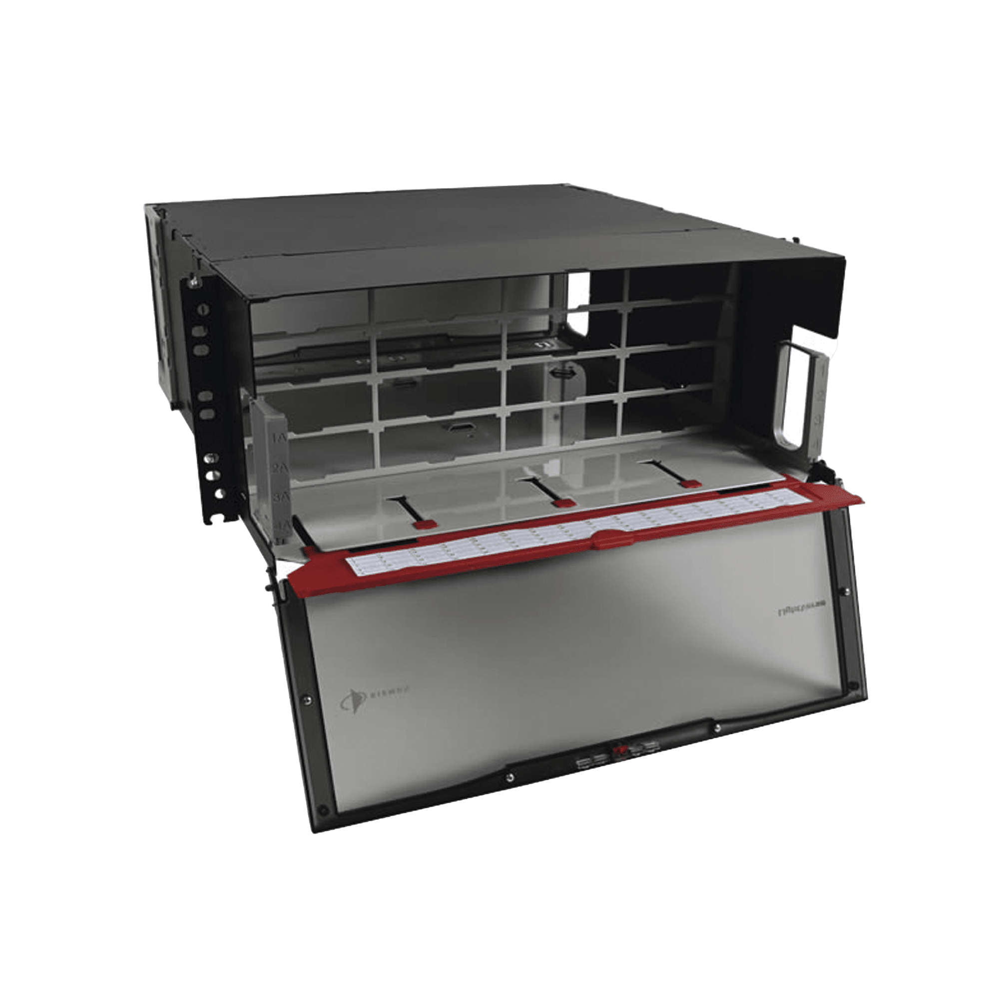 Distribuidor de Fibra Óptica de Alta Densidad LigthVerse *Pro* Para Rack de 19in, Acepta 16 Placas Plug and Play, Hasta 384 Fibras, 4 UR LVE-4U-MD-P01A