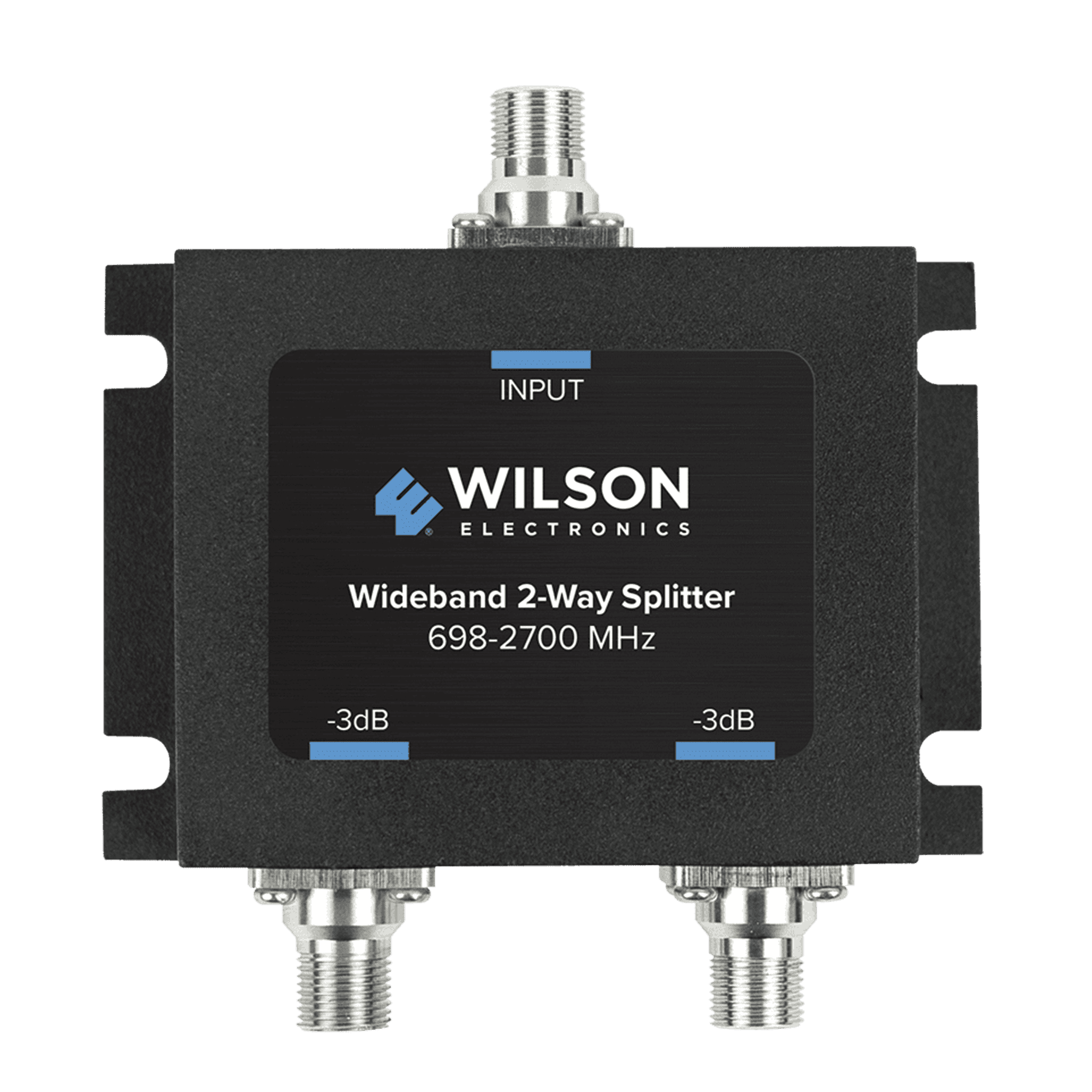 Divisor de Potencia Coaxial 2 Vías / 698-2700 MHz / 75 Ohm / Pérdida por División 3 dB / Aislamiento ≥20 dB / Conector F-hembra / Diseño Microstrip 850-034