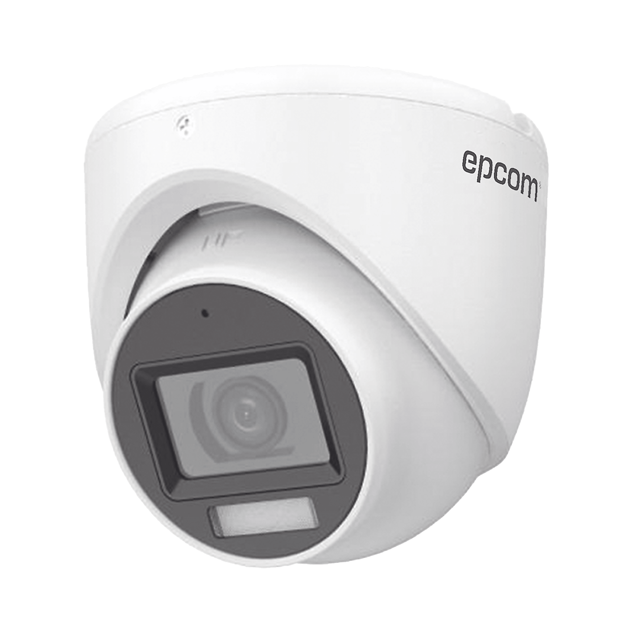 [Dual Light + ColorVu] Turret TURBOHD 3K (5 Megapixel) / Lente 2.8 mm / 30 mts IR + 20 mts Luz Blanca / Gran Angular 104.9° / Exterior IP67 / dWDR / 4 Tecnologías / Policarbonato E3K-TURBO-PDL
