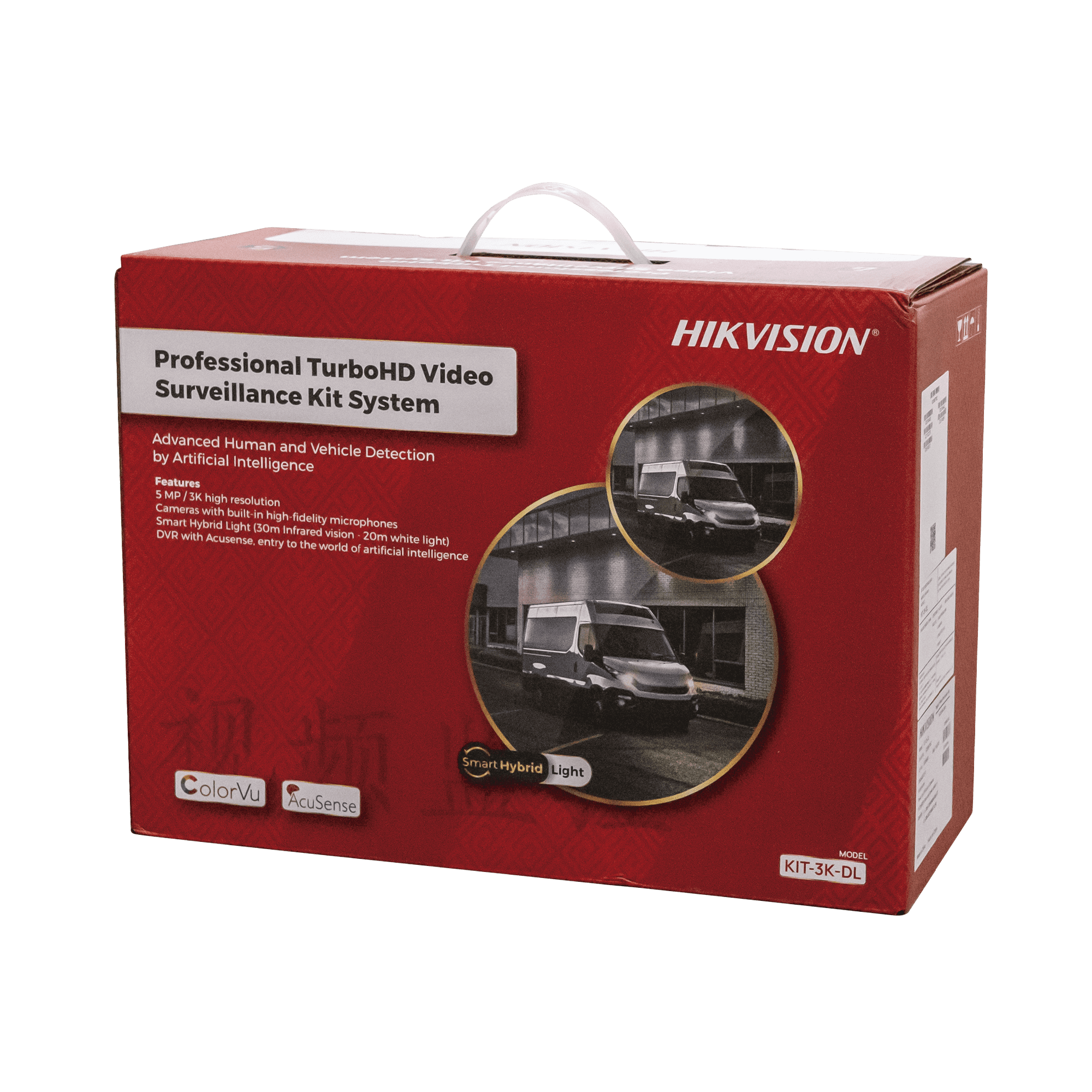 [Dual Light] Kit TurboHD 3K (5 Megapixel) / DVR 4 Canales / 4 Cámaras bala Dual Light / Micrófono Integrado / Accesorios de Interconexión / Fuente de Poder KIT-3K-DL