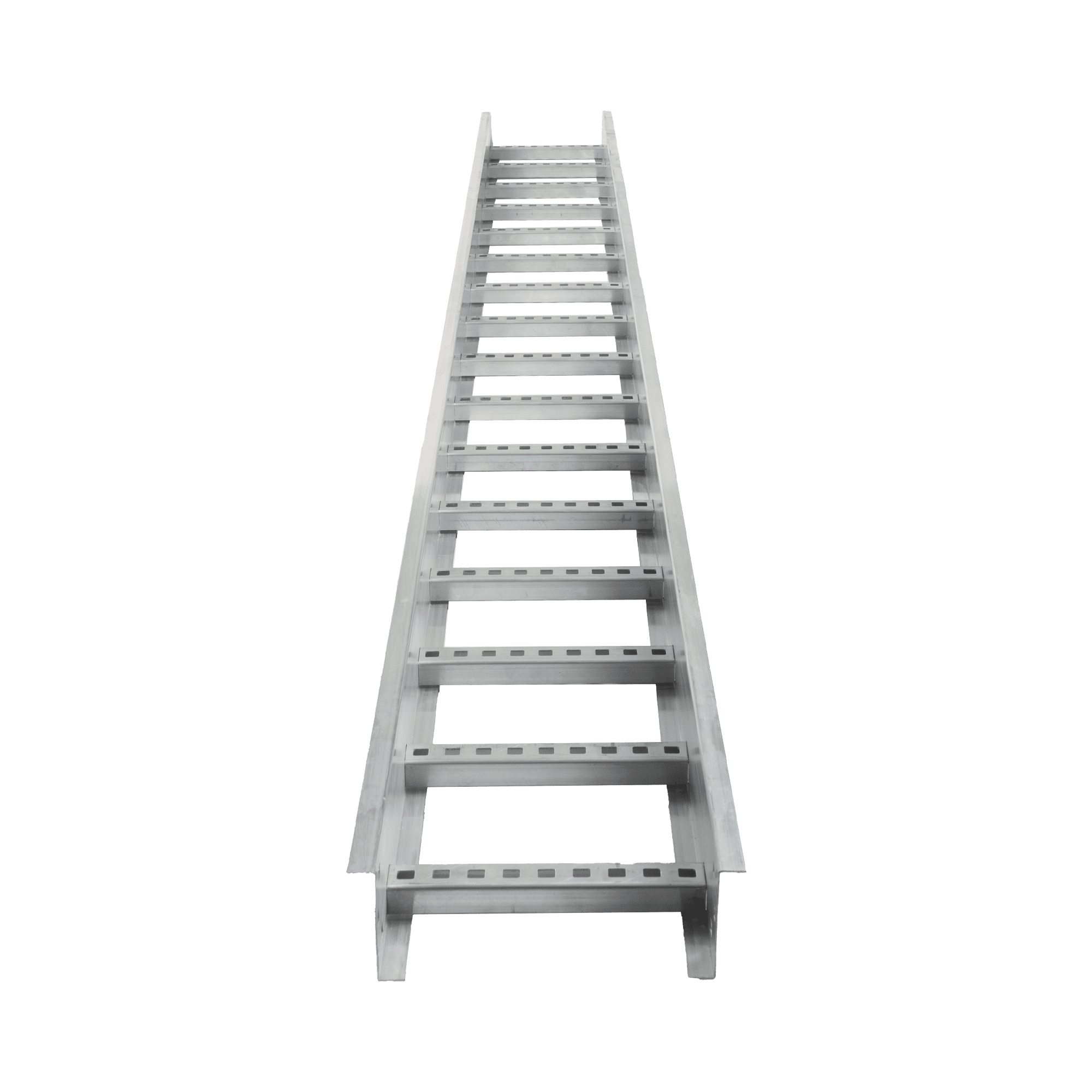 Escalera de Aluminio Portacables / Perfil Z / Peralte 3 1/4" /Paso 9" / Ancho 12" / 3.66 metros / Capacidad Máx. 274 Cables / Incluye Cople Union y Tornillería (CHEZ314P9X12AK) CH-E89PX12AK