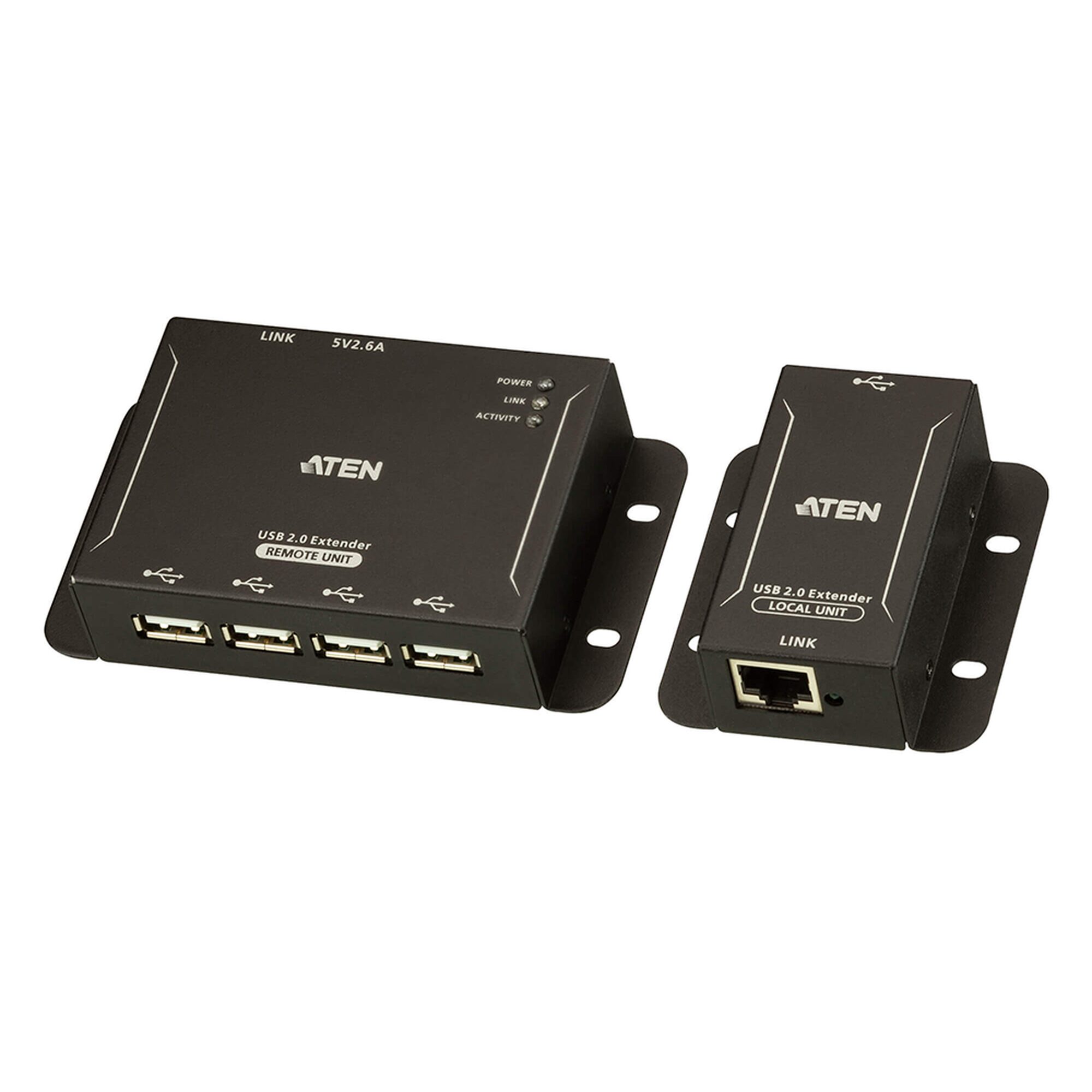 Extensor USB 2.0 |Cat 5| Hub de 4 puertos | hasta 50 metros UCE3250
