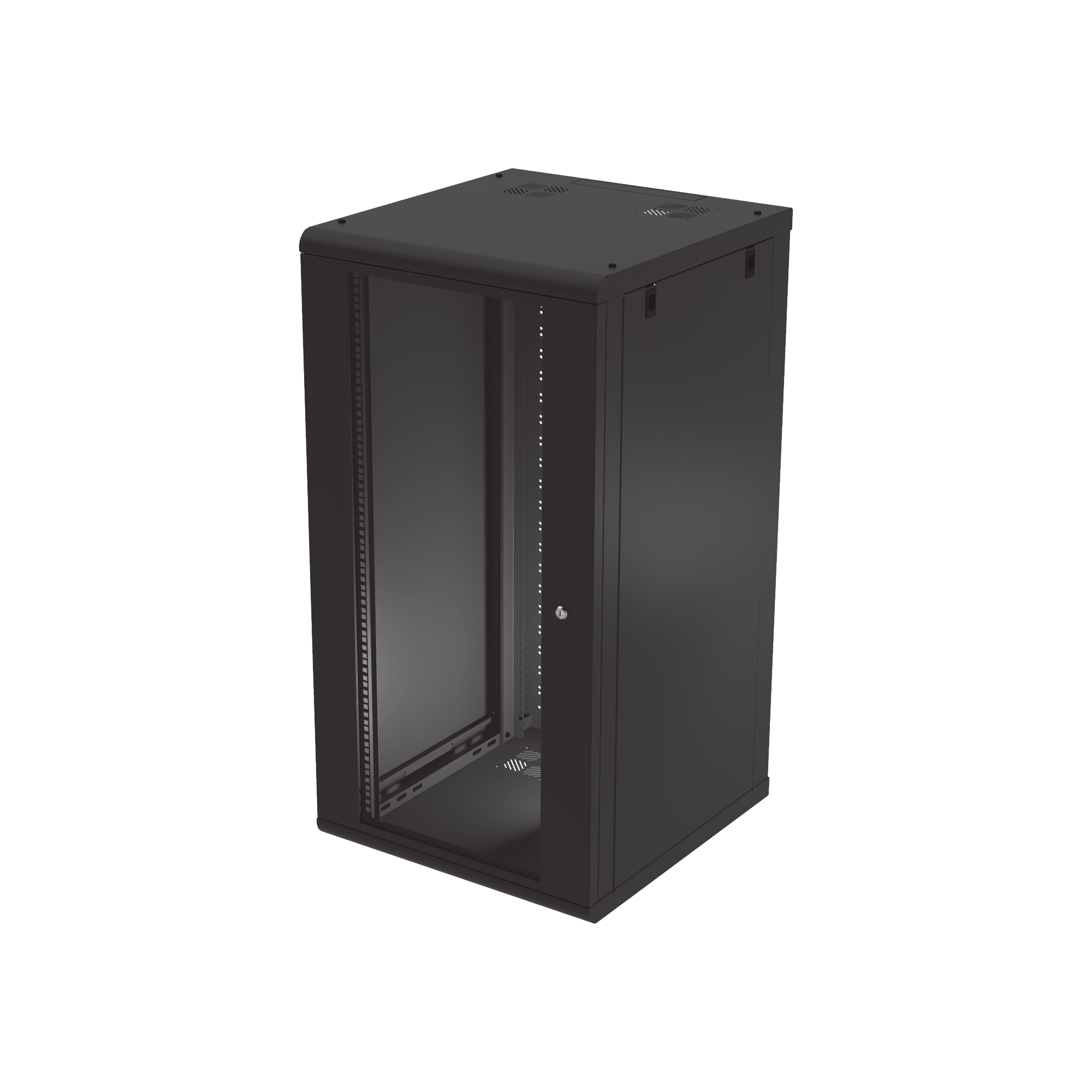 Gabinete de Pared 24U de 635 mm de Profundidad, Rack de 19 pulgadas en Acero Reforzado: Compacto y Resistente para Soluciones Profesionales SR-1924-GN2G