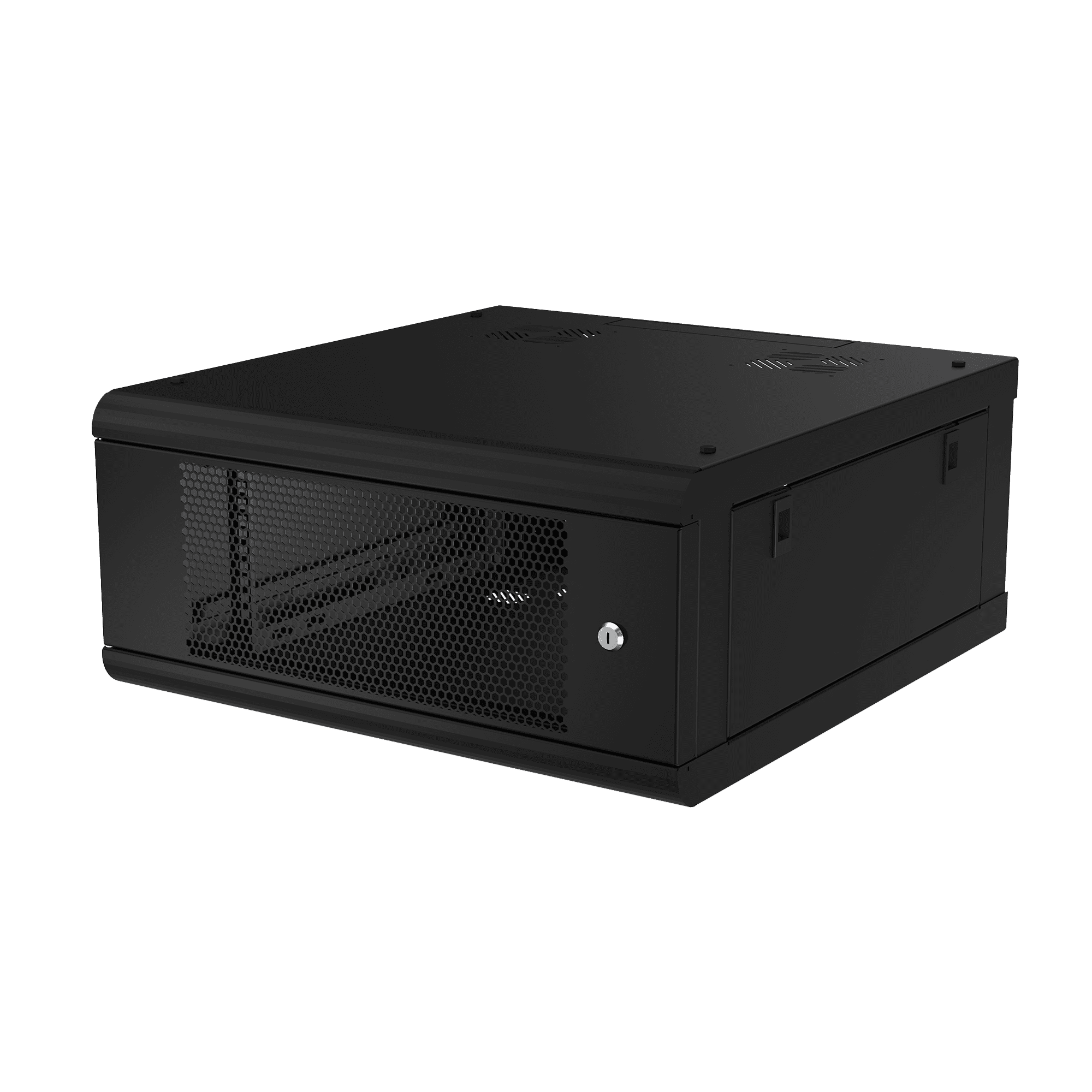 Gabinete de Pared con Puerta Perforada, 635mm de Profundidad, 4U Rack de 19 in, Acero Reforzado SR-1904-GN2P