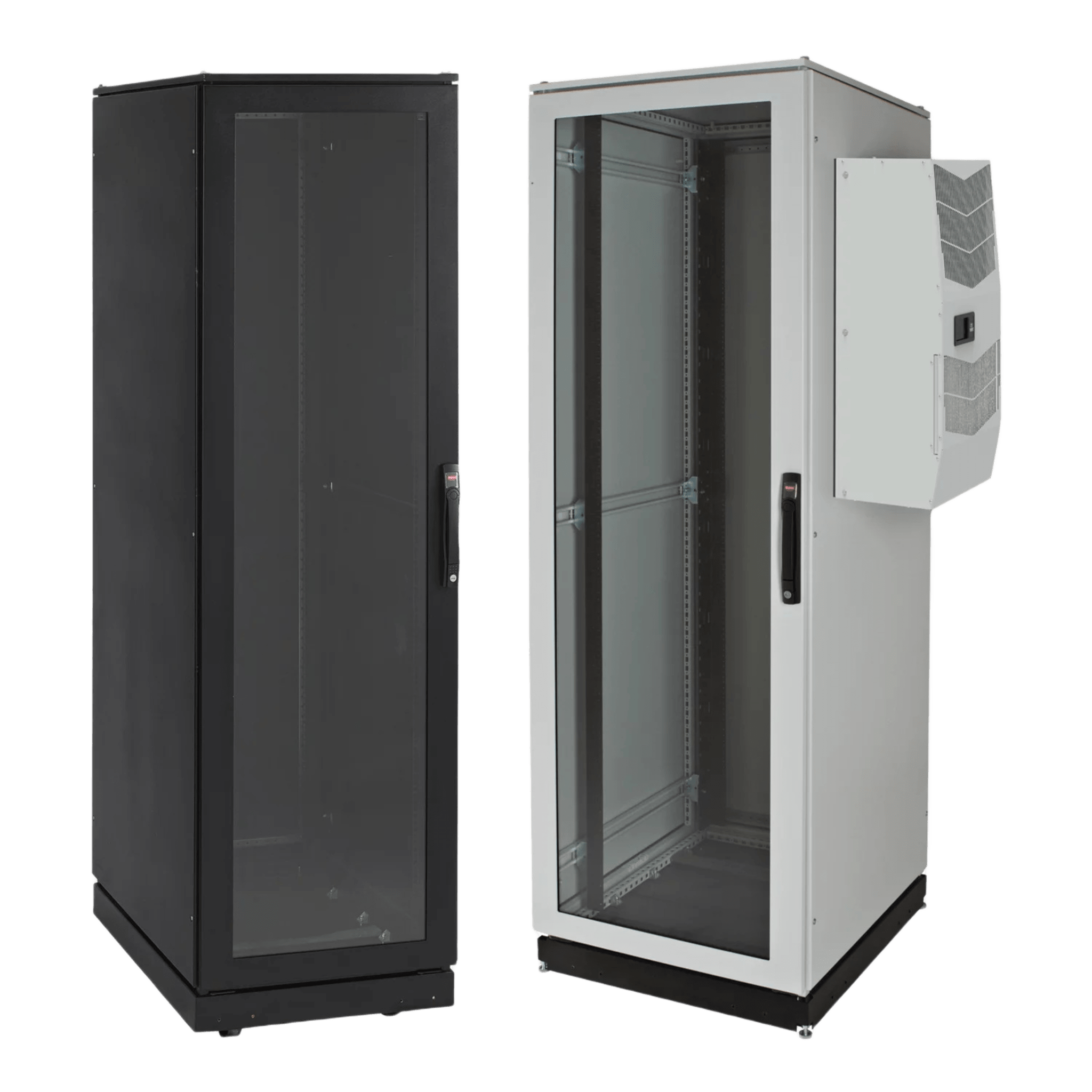 Gabinete de Telecomunicaciones ProLine V/D, 700 mm de Ancho, 800 mm de Profundidad, Compatible Con Aire Acondicionado Tipo G28, 42 UR, Color Negro PDCP2078BAC